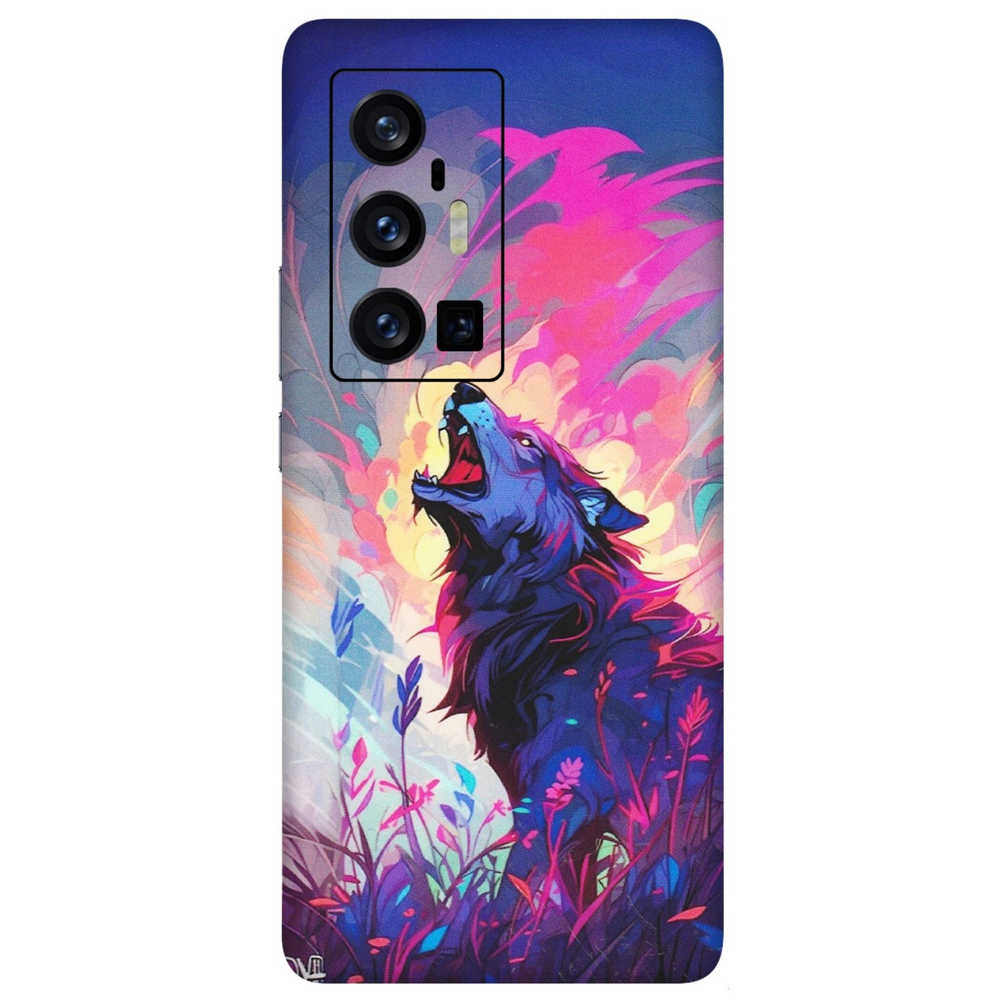 VIVO Z/V/X/T/U/S Series Phone Skins (All Models) - New Wild Wolf Abstract - Matte Finish (M-125) Vivo X70 Pro Plus (5G)