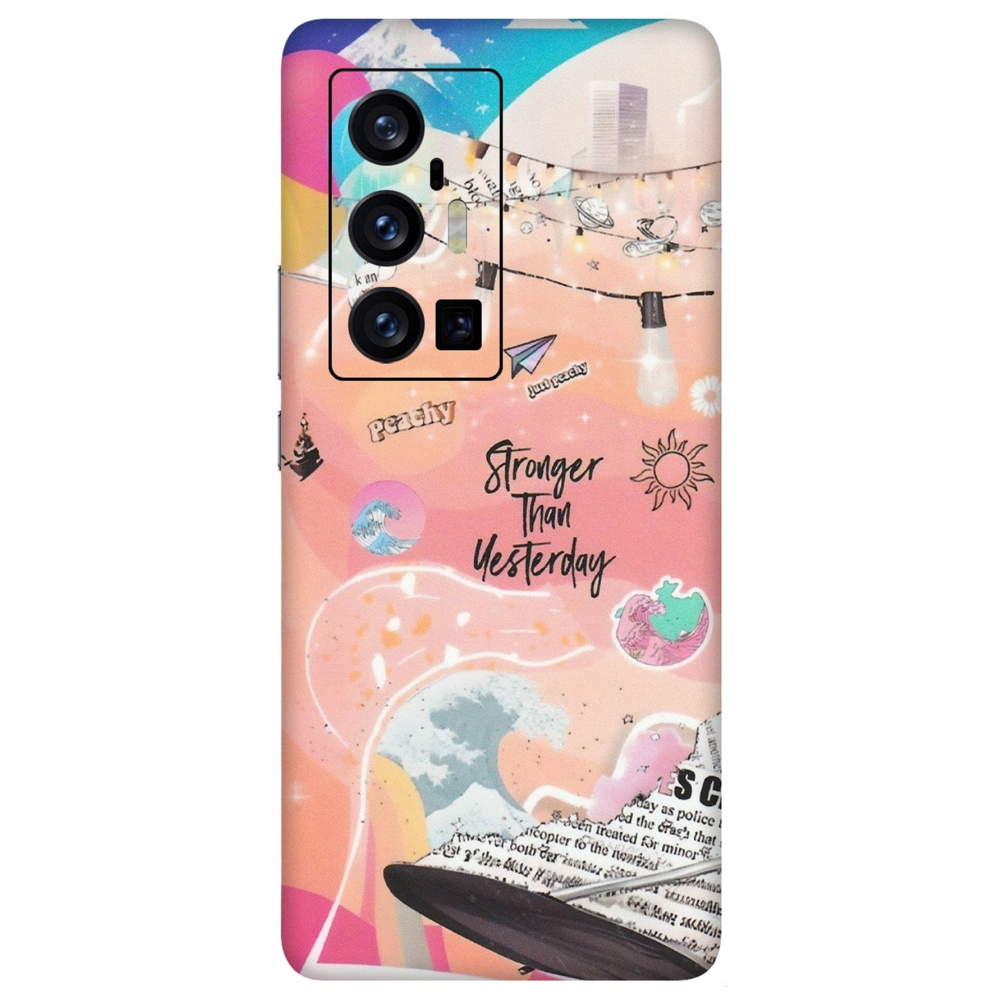 VIVO Z/V/X/T/U/S Series Phone Skins (All Models) - Stronger Then Yesterday - Matte Finish (M-128) Vivo X70 Pro Plus (5G)