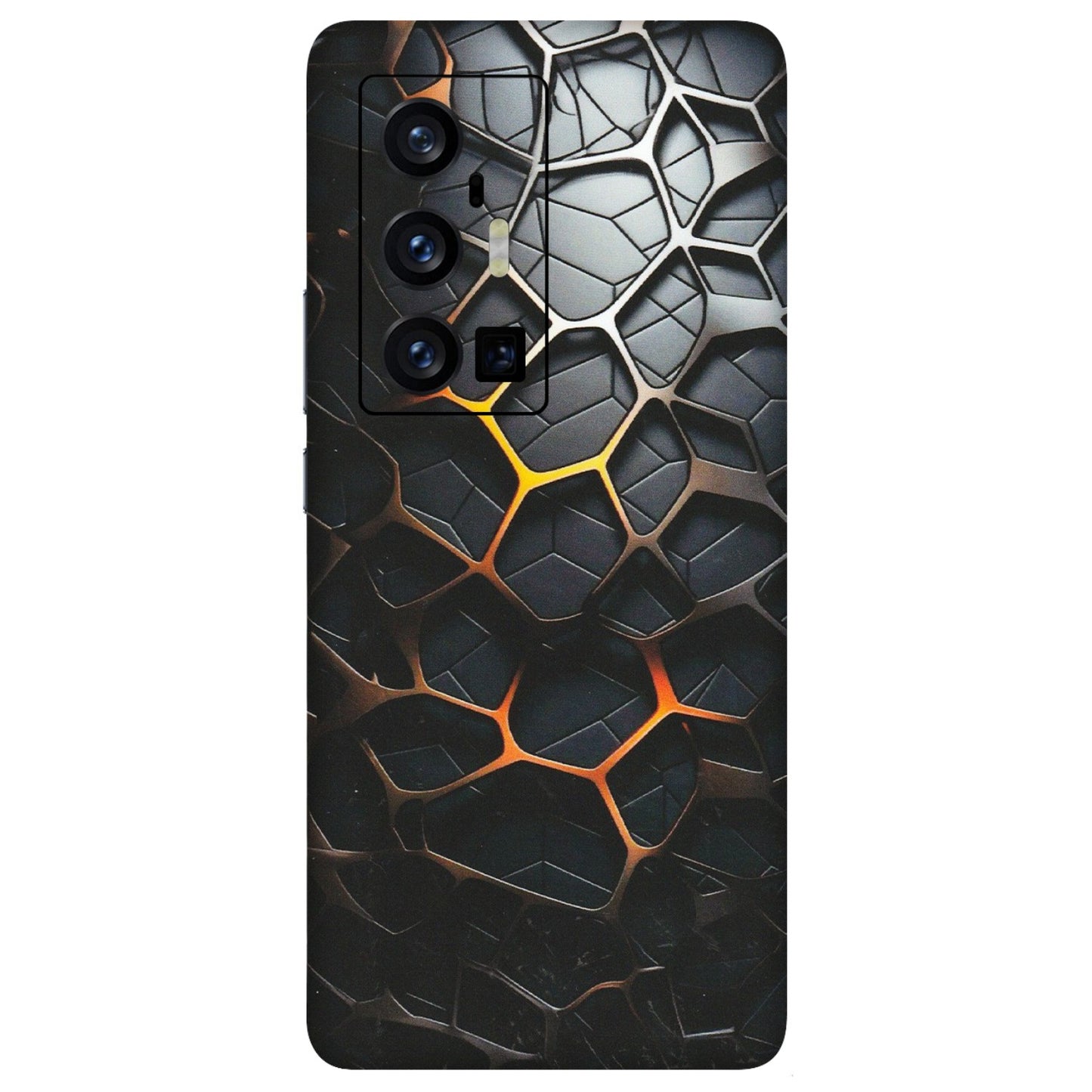 VIVO Z/V/X/T/U/S Series Phone Skins (All Models) - New Abstract Graphite Tiles - Matte Finish (M-130) Vivo X70 Pro Plus (5G)