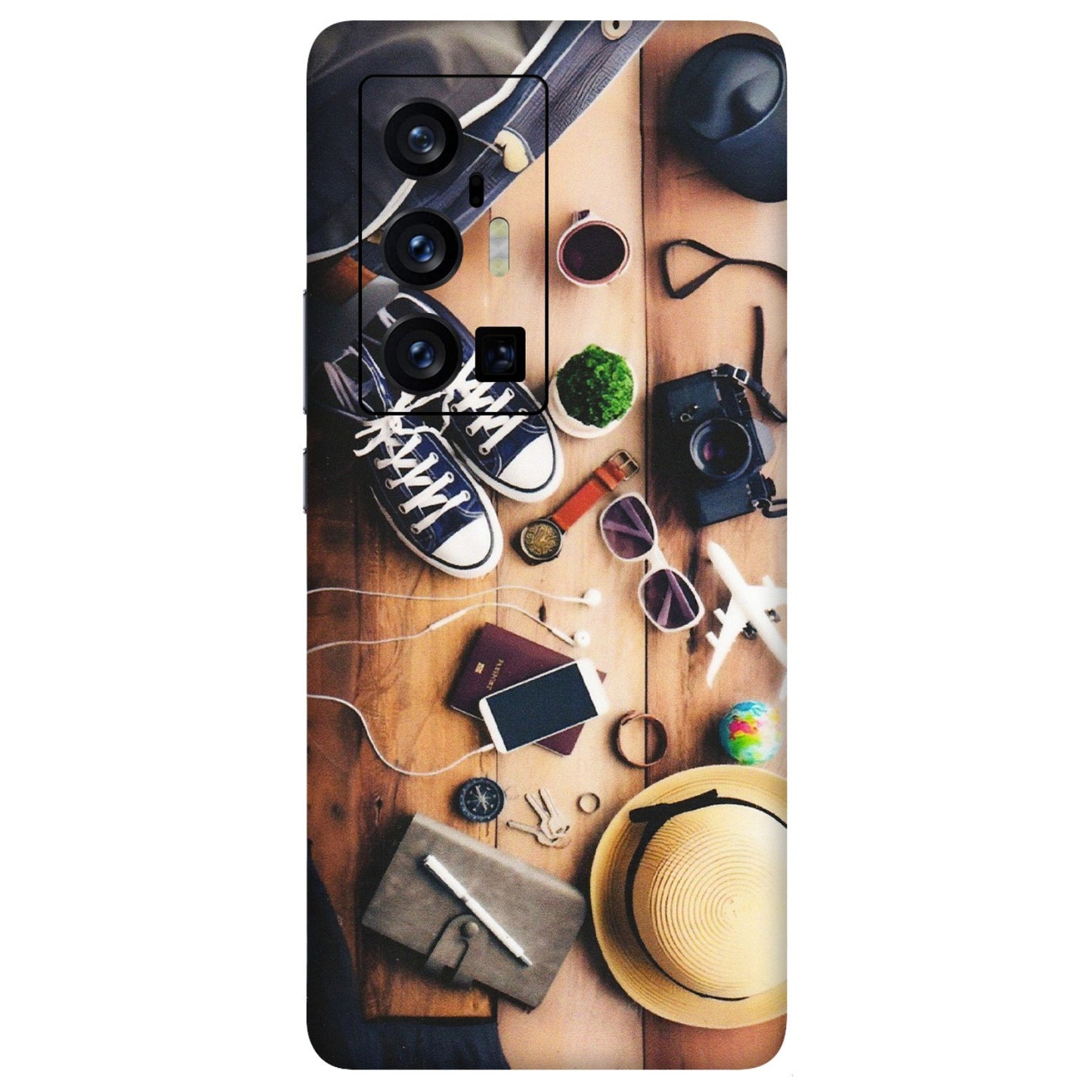 VIVO Z/V/X/T/U/S Series Phone Skins (All Models) - Travel Wanderlust - Matte Finish (M-133) Vivo X70 Pro Plus (5G)