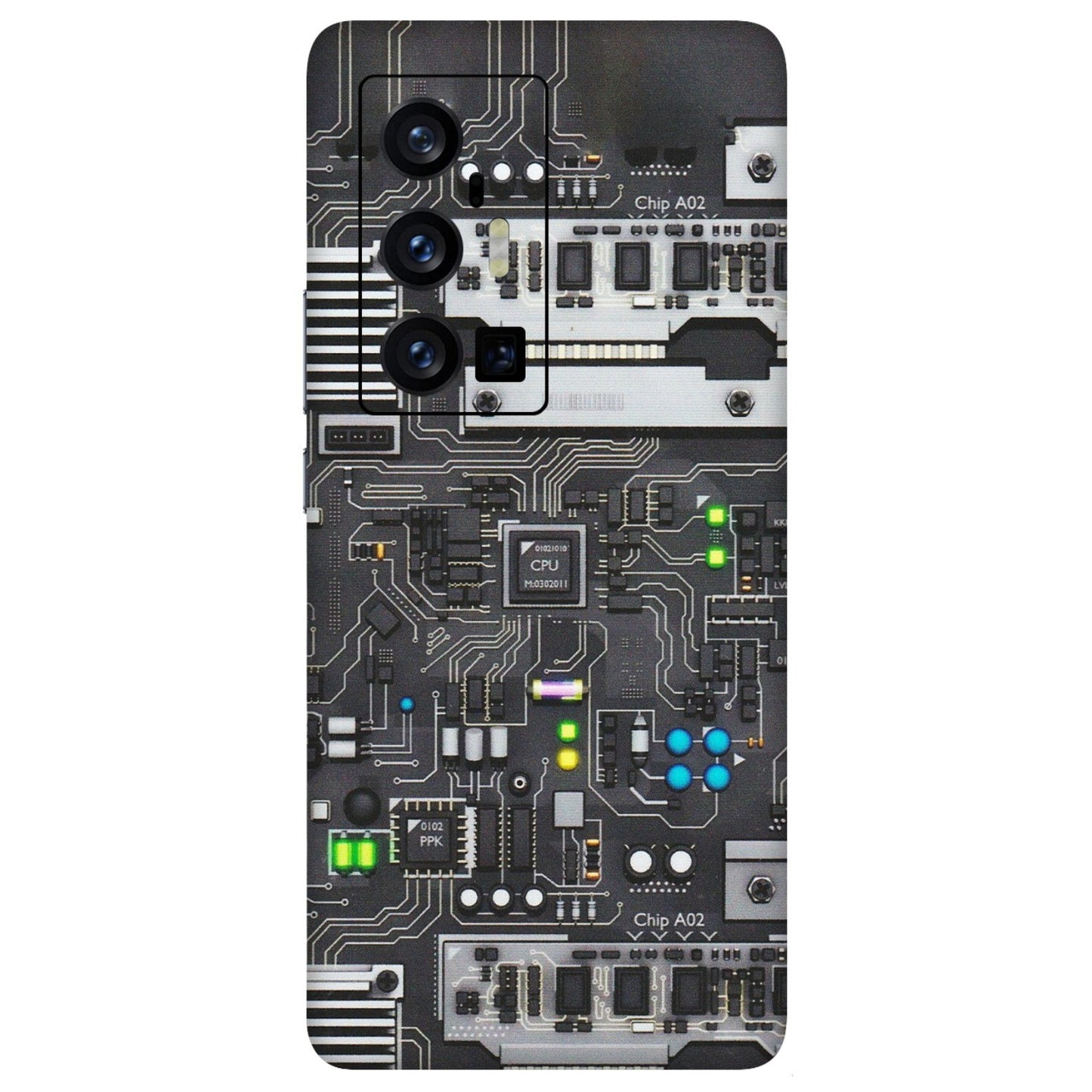 VIVO Z/V/X/T/U/S Series Phone Skins (All Models) - Motherboard Internals - Matte Finish (M-135) Vivo X70 Pro Plus (5G)