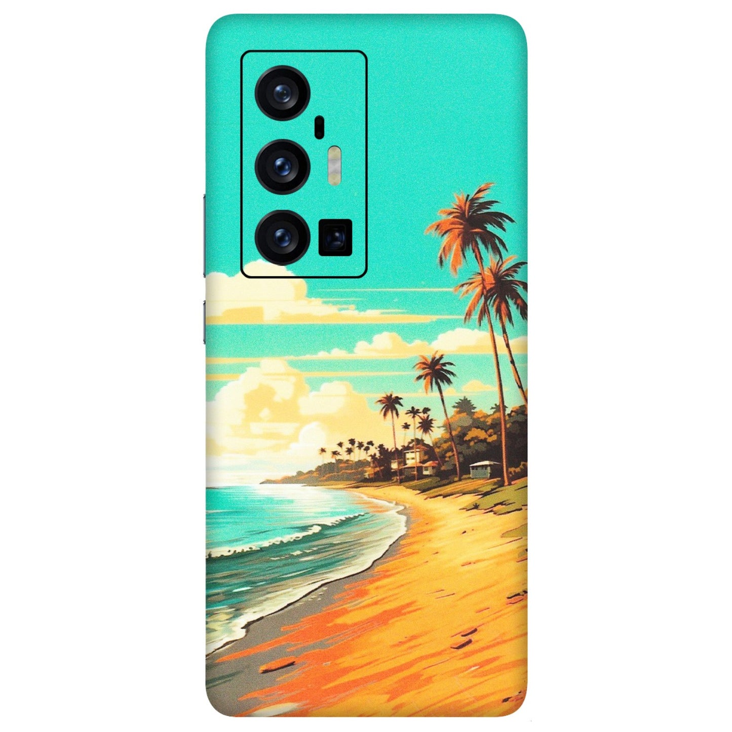 VIVO Z/V/X/T/U/S Series Phone Skins (All Models) - Miami Beach - Matte Finish (M-136) Vivo X70 Pro Plus (5G)