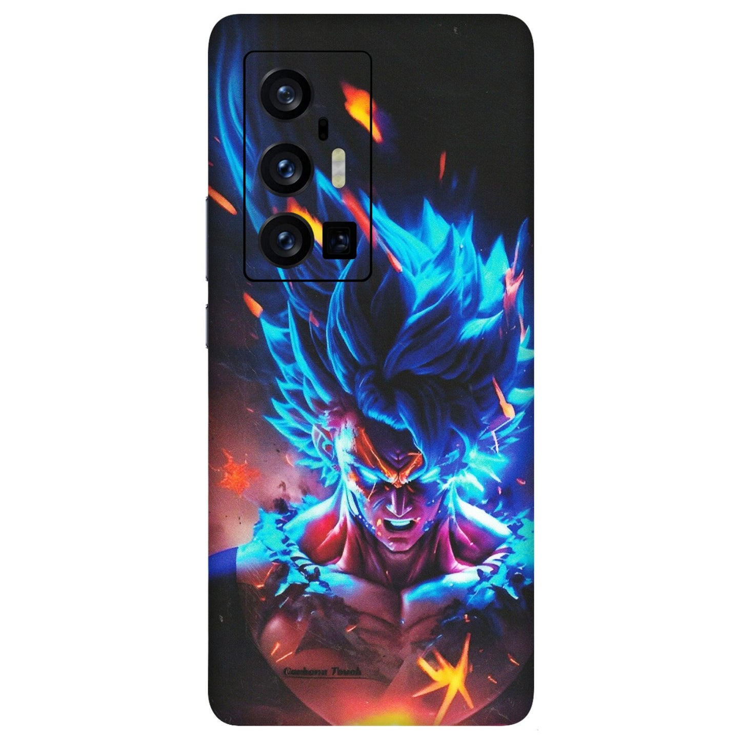 VIVO Z/V/X/T/U/S Series Phone Skins (All Models) - Angry Goku Dragon Ball Anime - Matte Finish (M-150) Vivo X70 Pro Plus (5G)