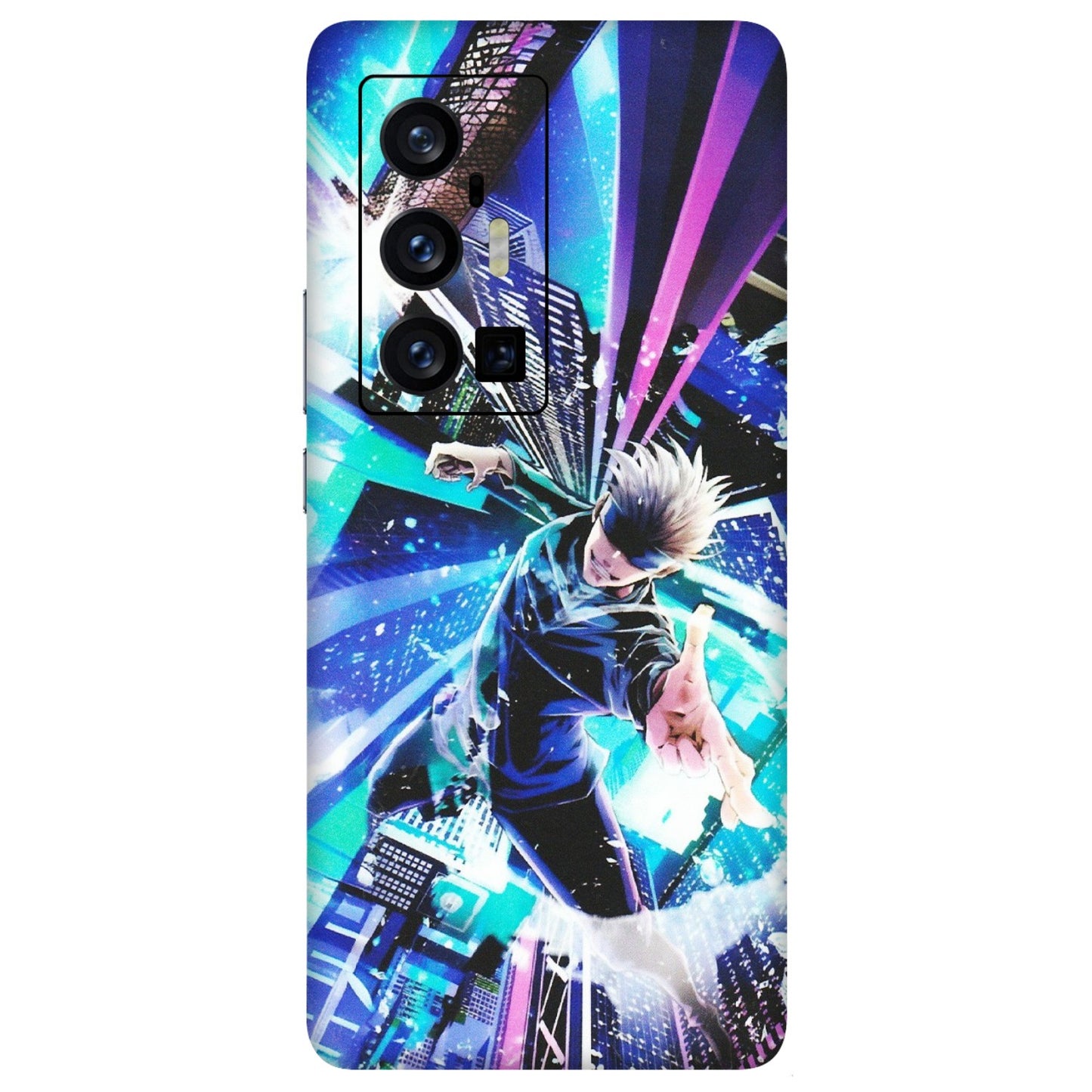 VIVO Z/V/X/T/U/S Series Phone Skins (All Models) - Manga Action Jujustu Kaisen Anime - Matte Finish (M-155) Vivo X70 Pro Plus (5G)