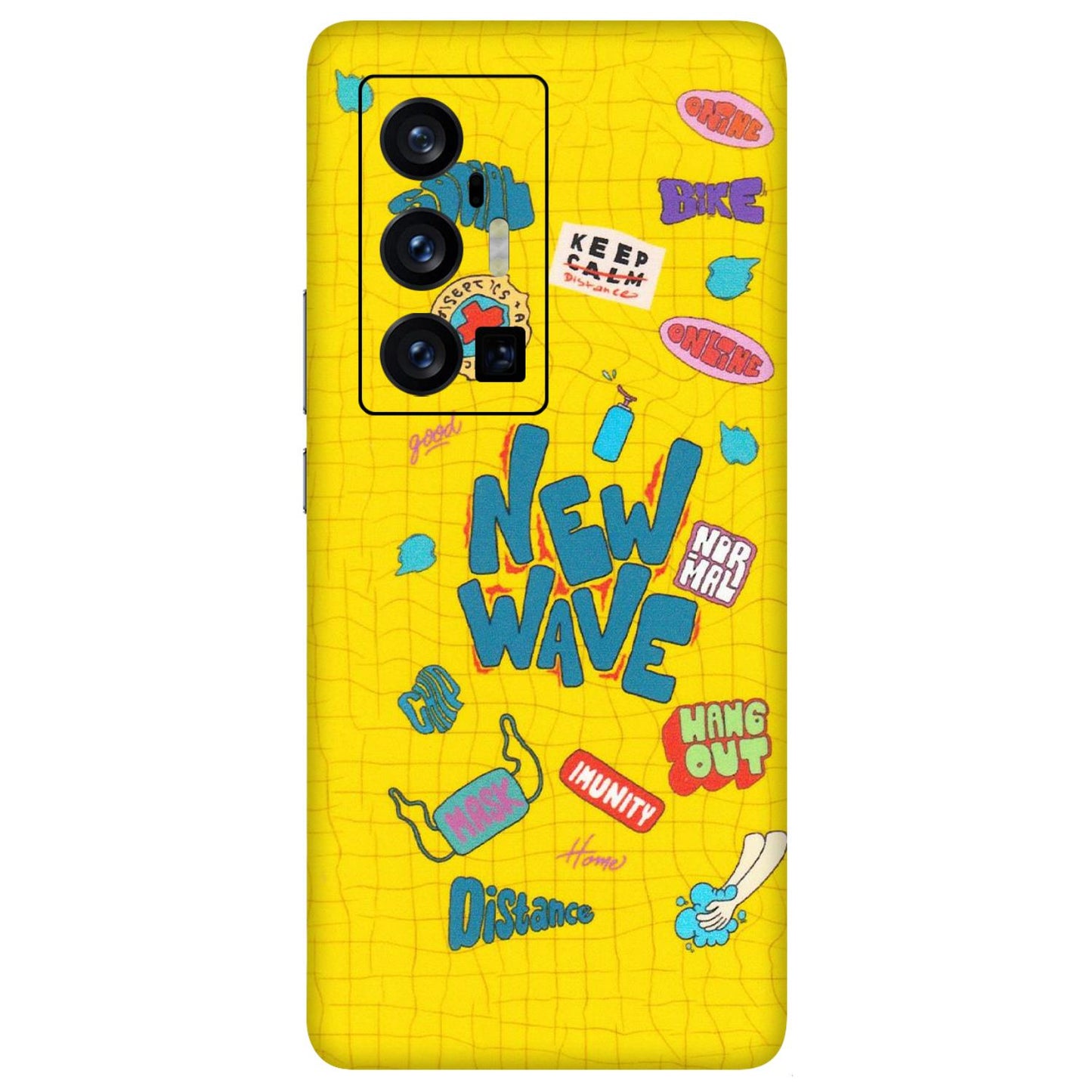 VIVO Z/V/X/T/U/S Series Phone Skins (All Models) - New Wave Life - Matte Finish (M-17) Vivo X70 Pro Plus (5G)