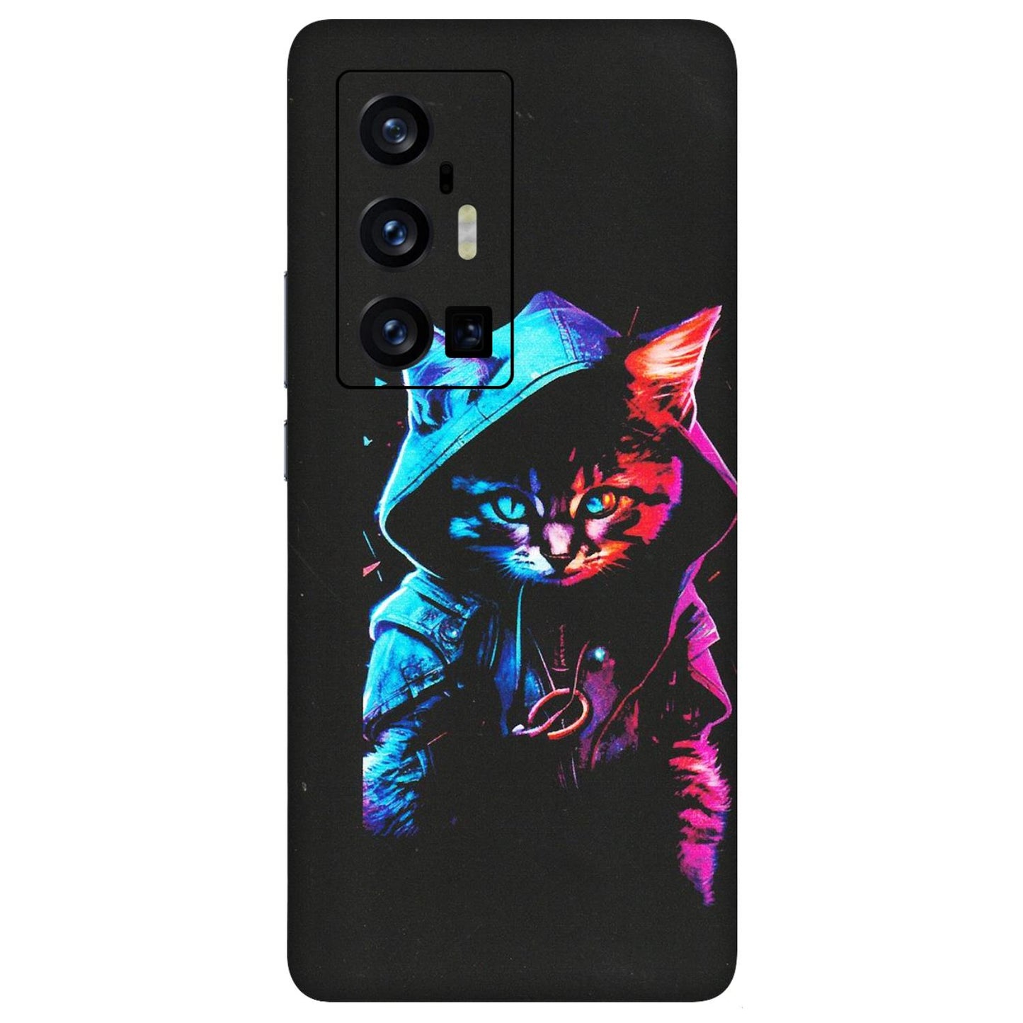 VIVO Z/V/X/T/U/S Series Phone Skins (All Models) - Cyberpunk Cat - Matte Finish (M-45) Vivo X70 Pro Plus (5G)