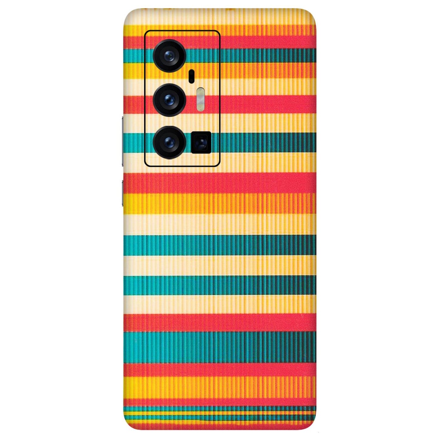 VIVO Z/V/X/T/U/S Series Phone Skins (All Models) - Colourful Stripes Soothing Effect - Matte Finish (M-86) Vivo X70 Pro Plus (5G)