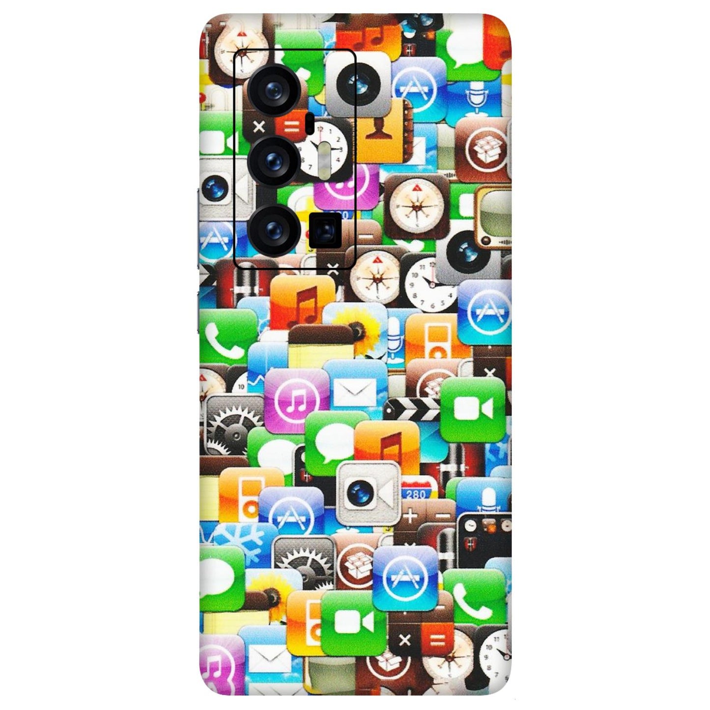 VIVO Z/V/X/T/U/S Series Phone Skins (All Models) - All Apple Icons - Matte Finish (M-93) Vivo X70 Pro Plus (5G)
