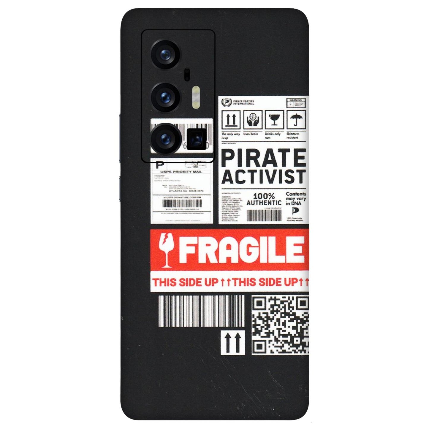VIVO Z/V/X/T/U/S Series Phone Skins (All Models) - Handle With Care - Matte Finish (M-99) Vivo X70 Pro Plus (5G)