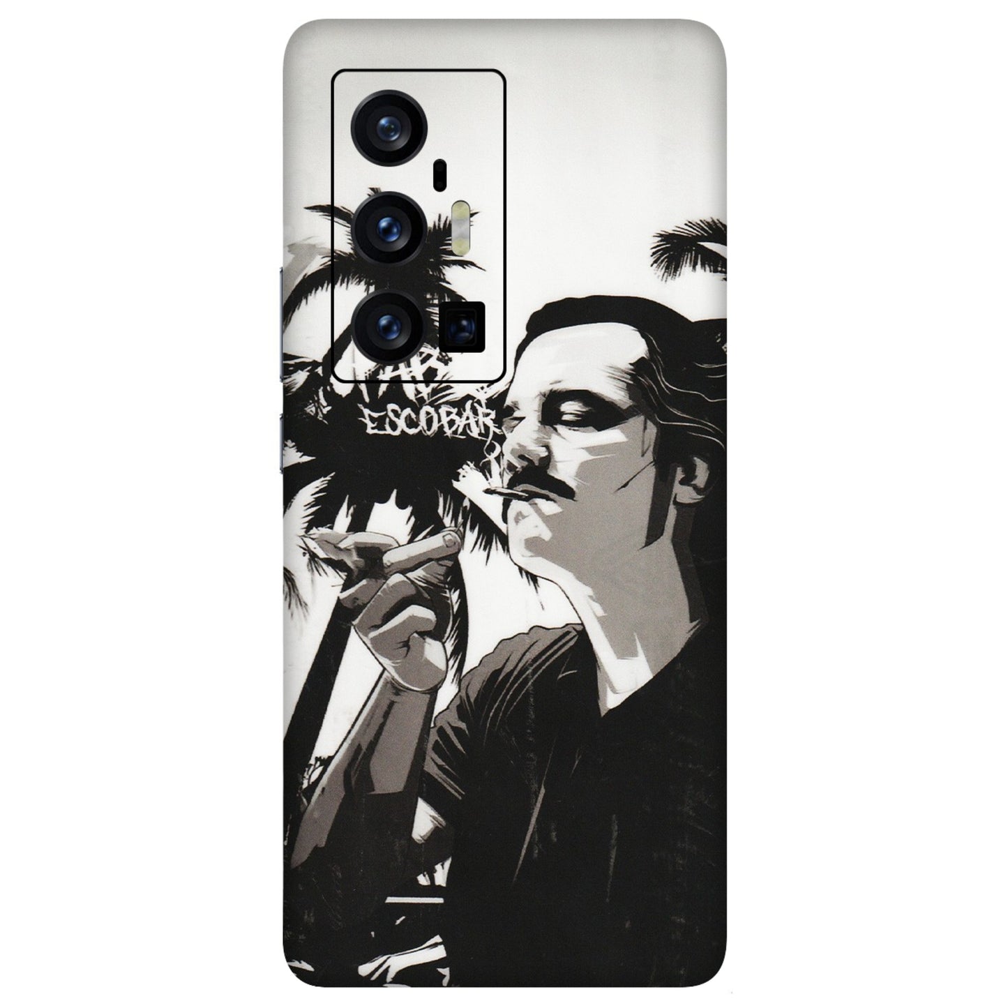 VIVO Z/V/X/T/U/S Series Phone Skins (All Models) - Pab Escobar - Transparent Finish (T-05) Vivo X70 Pro Plus (5G)