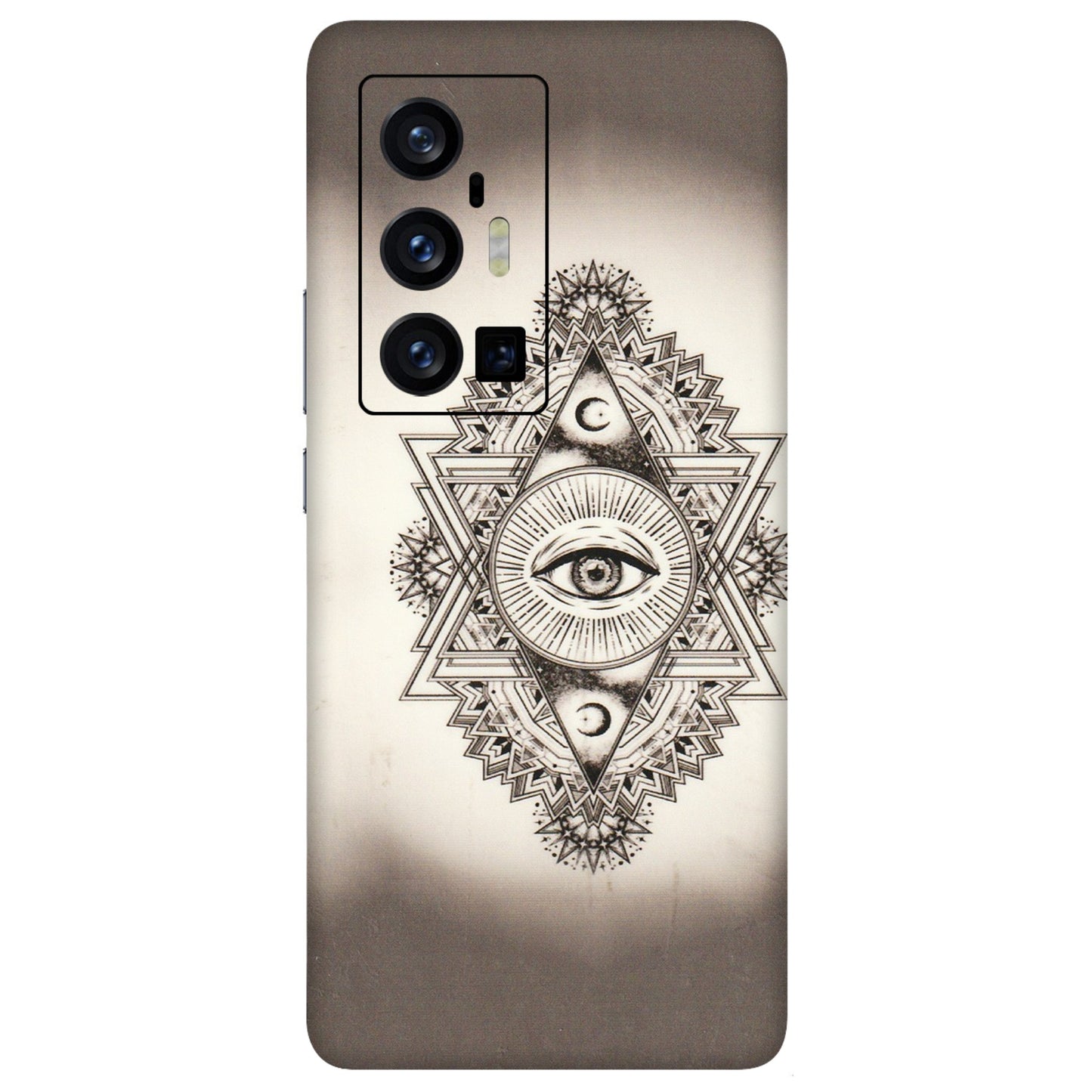 VIVO Z/V/X/T/U/S Series Phone Skins (All Models) - Illuminati Great Eye - Transparent Finish (T-14) Vivo X70 Pro Plus (5G)
