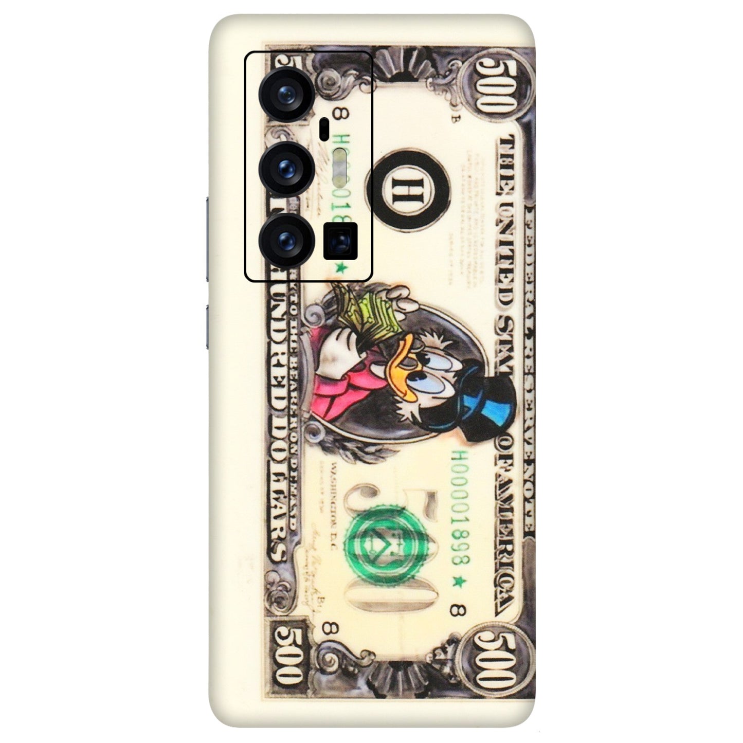 VIVO Z/V/X/T/U/S Series Phone Skins (All Models) - Five Hundred Dollar Duck - Transparent Finish (T-15) Vivo X70 Pro Plus (5G)