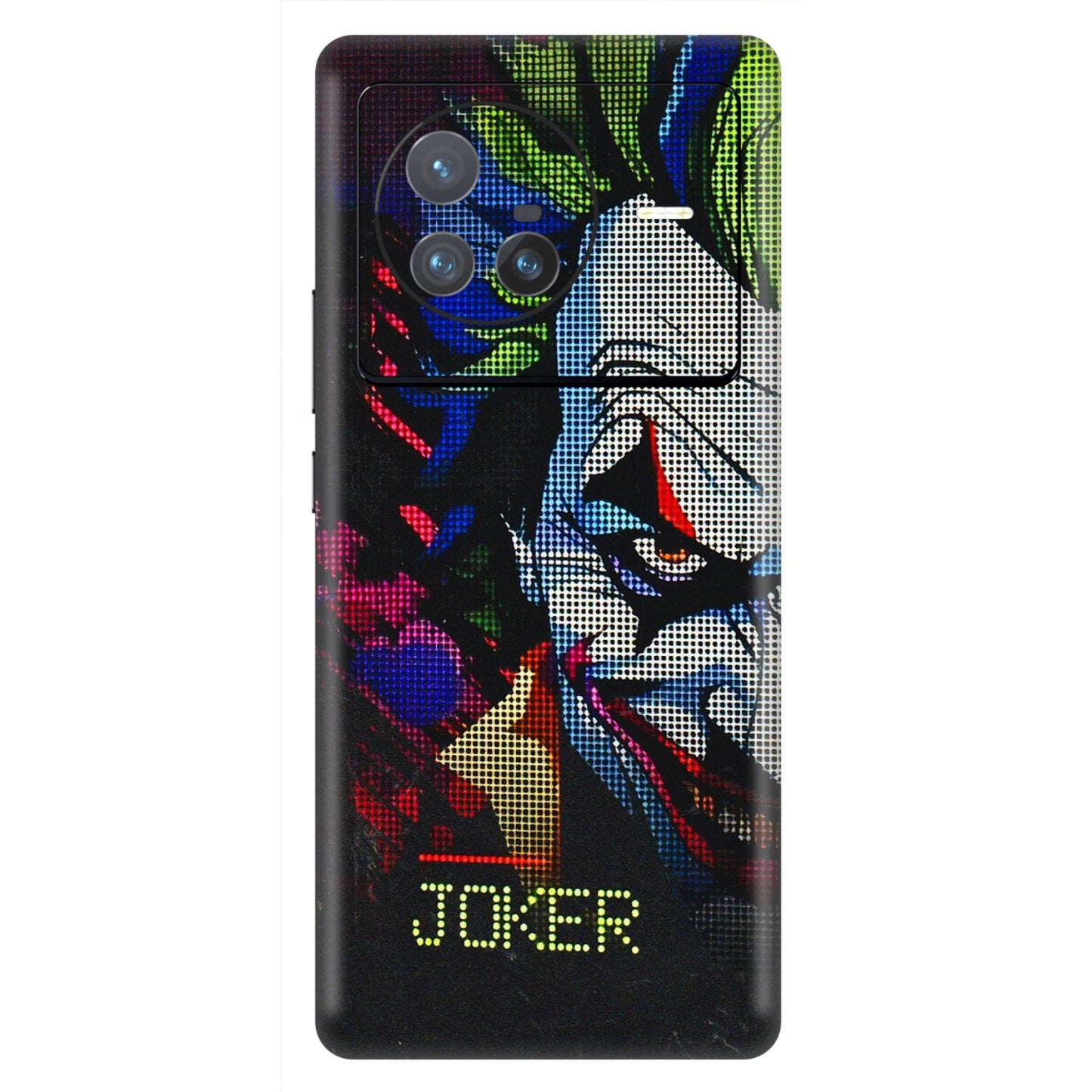 VIVO Z/V/X/T/U/S Series Phone Skins (All Models) - Joker Dot Matrix - 3D Embossed Finish (L-08) Vivo X80 (5G)