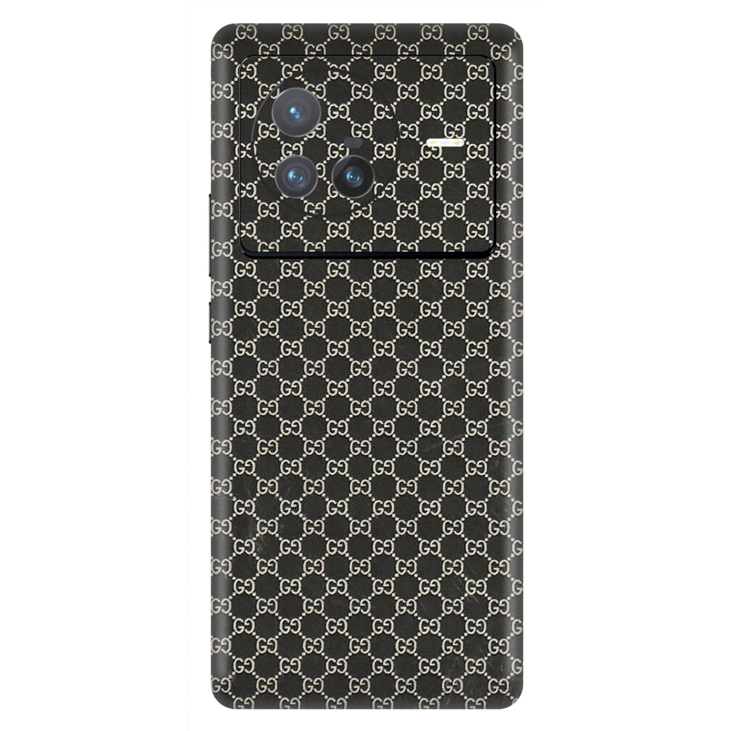 VIVO Z/V/X/T/U/S Series Phone Skins (All Models) - Black G Print - 3D Embossed Finish (L-109) Vivo X80 (5G)