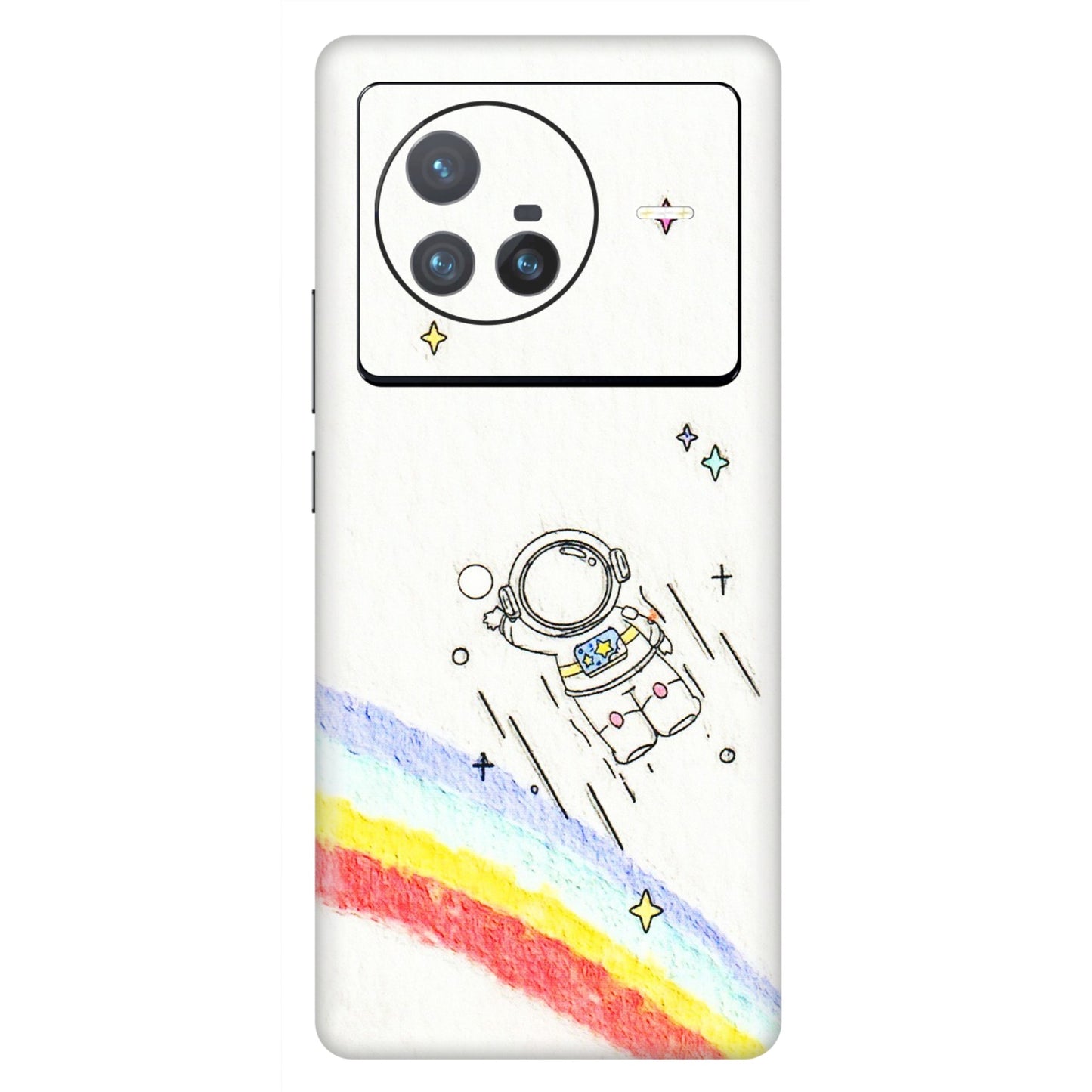 VIVO Z/V/X/T/U/S Series Phone Skins (All Models) - Milkyway Astronaut - 3D Embossed Finish (L-110) Vivo X80 (5G)