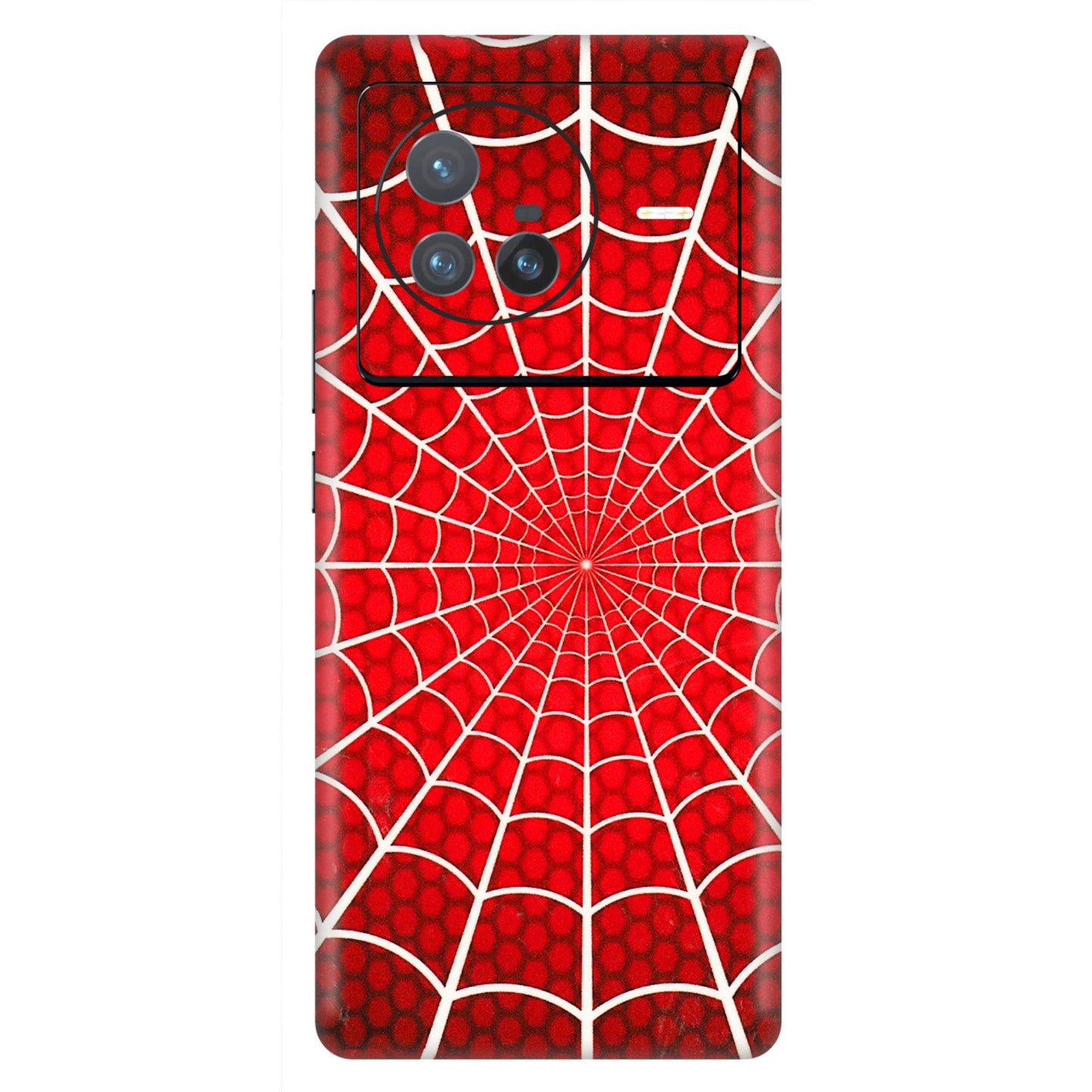 VIVO Z/V/X/T/U/S Series Phone Skins (All Models) - Classic Spidey Web - 3D Embossed Finish (L-115) Vivo X80 (5G)