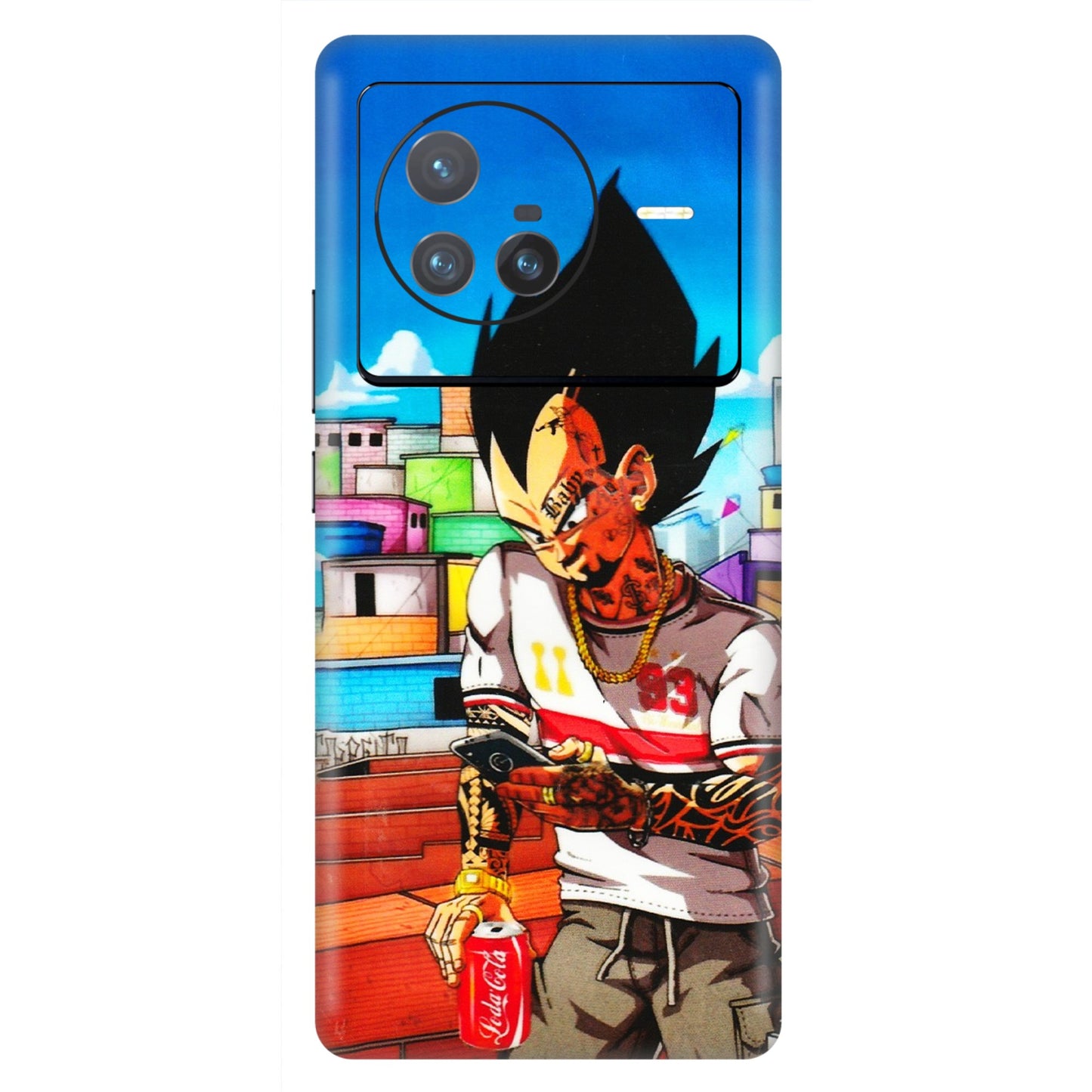 VIVO Z/V/X/T/U/S Series Phone Skins (All Models) - Vegeta - 3D Embossed Finish (L-136) Vivo X80 (5G)