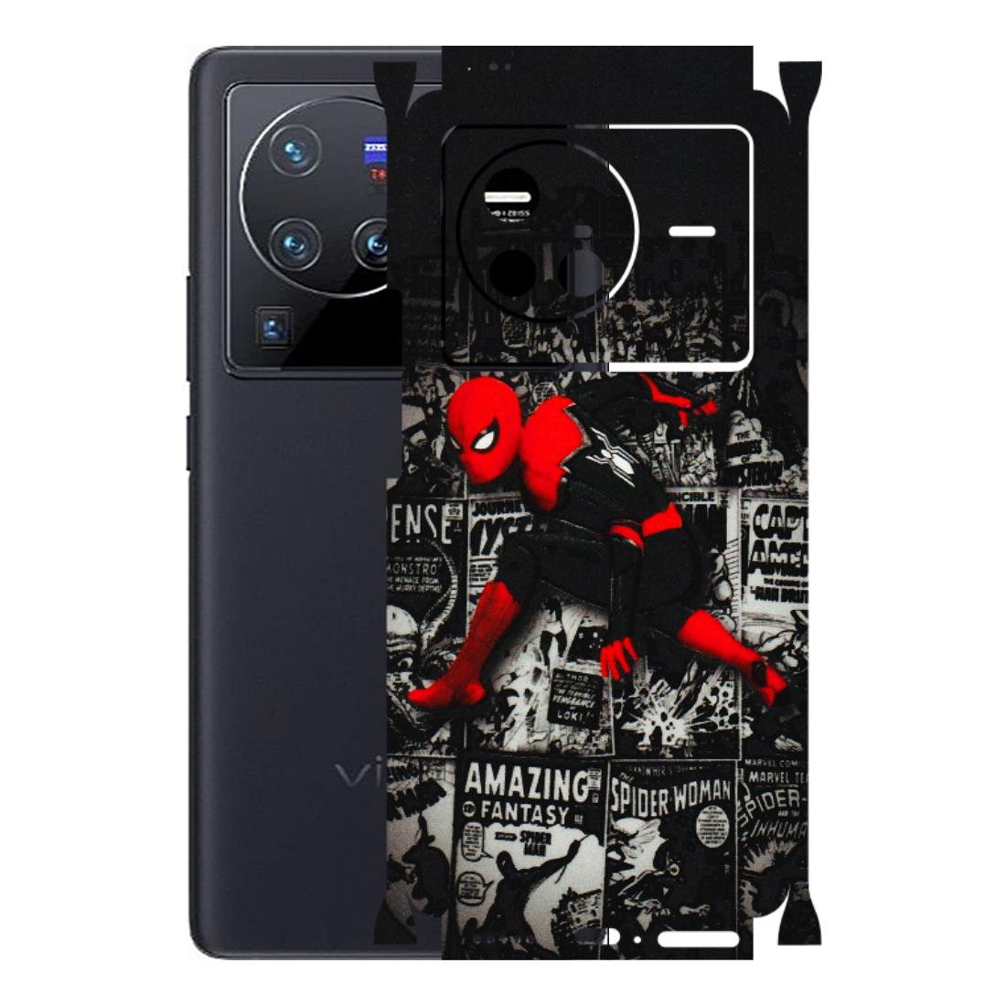 VIVO Z/V/X/T/U/S Series Phone Skins (All Models) - SpiderMan New - 3D Embossed Finish (L-162) Vivo X80 (5G)