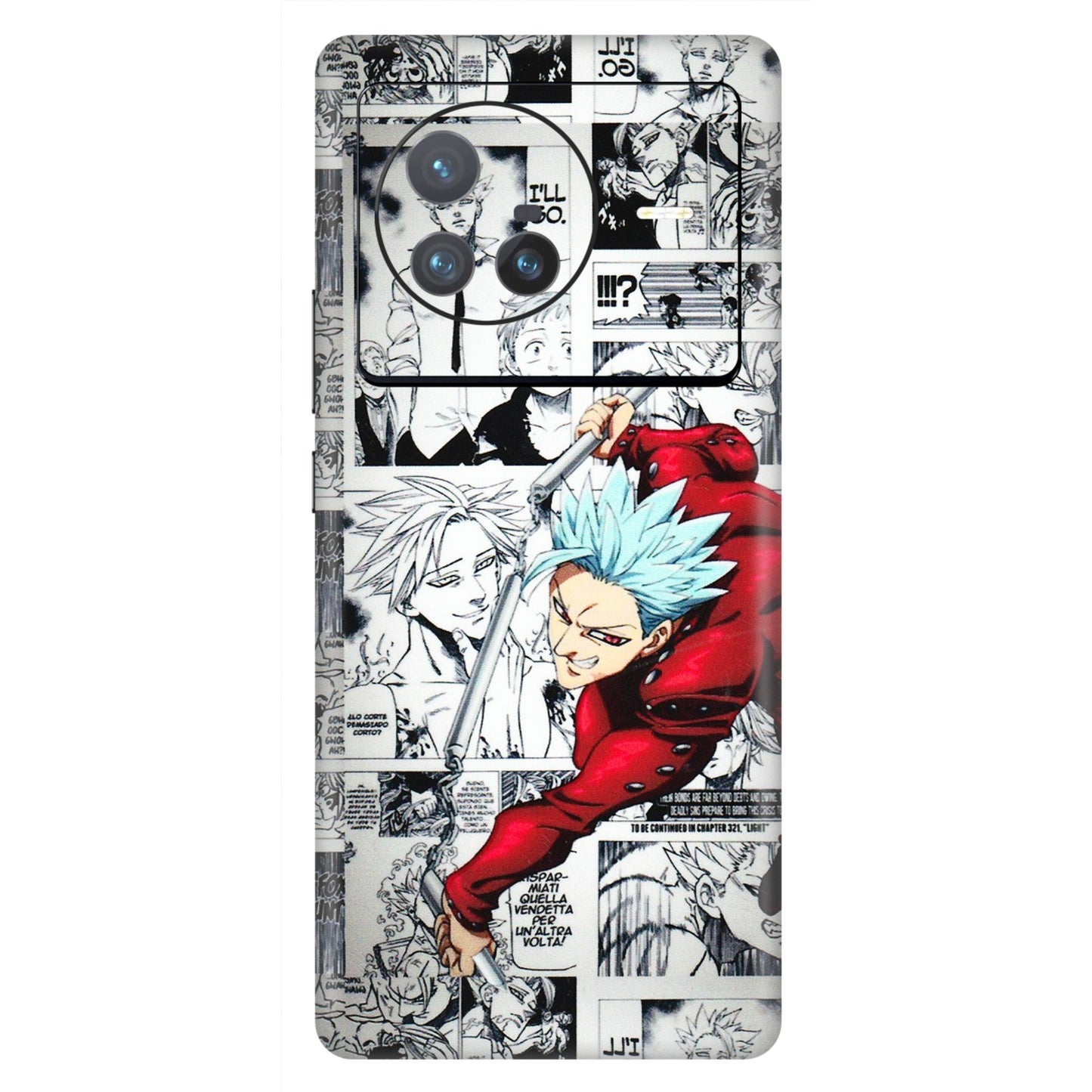VIVO Z/V/X/T/U/S Series Phone Skins (All Models) - Anime Comic - 3D Embossed Finish (L-192) Vivo X80 (5G)
