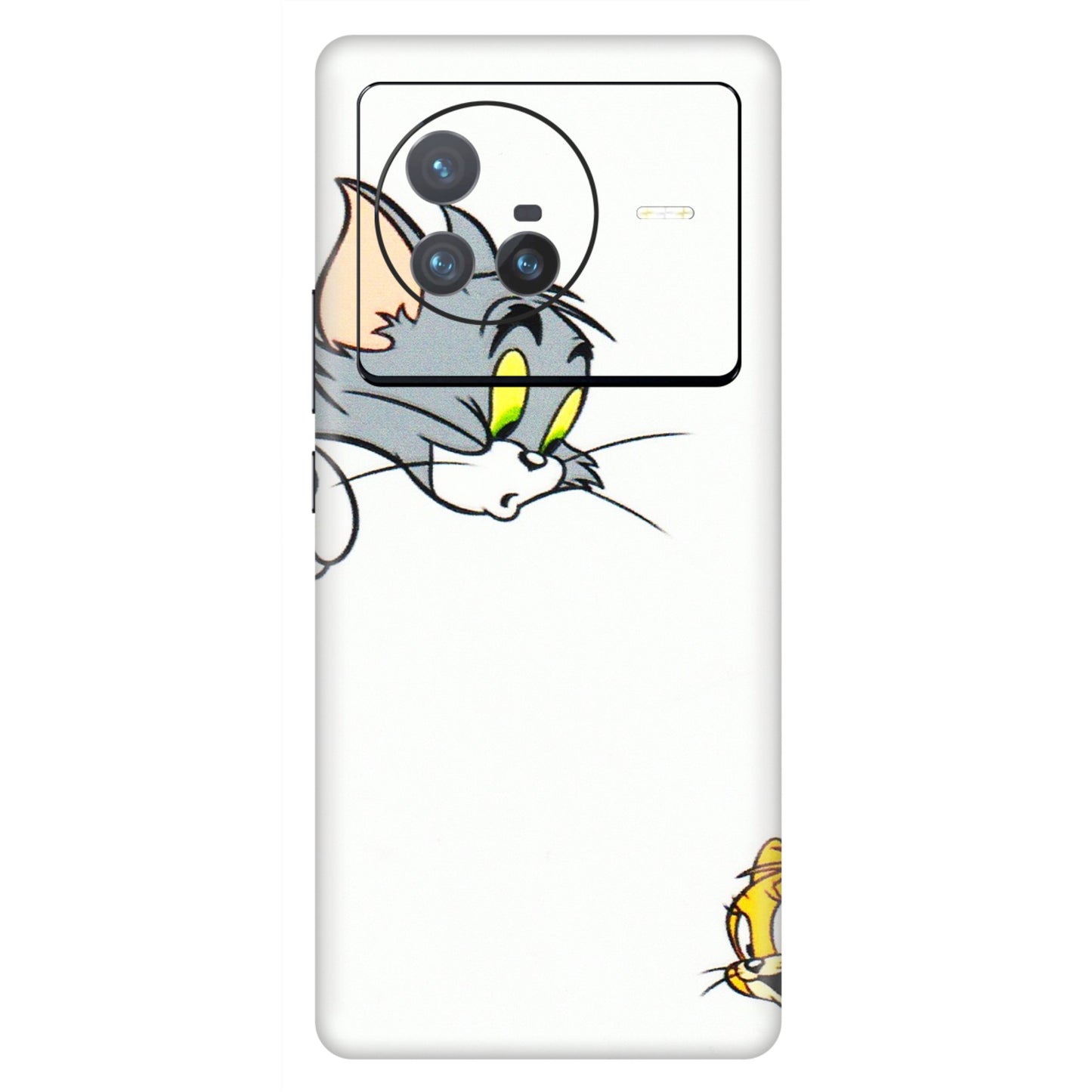 VIVO Z/V/X/T/U/S Series Phone Skins (All Models) - Cute Tom And Jerry - 3D Embossed Finish (L-220) Vivo X80 (5G)