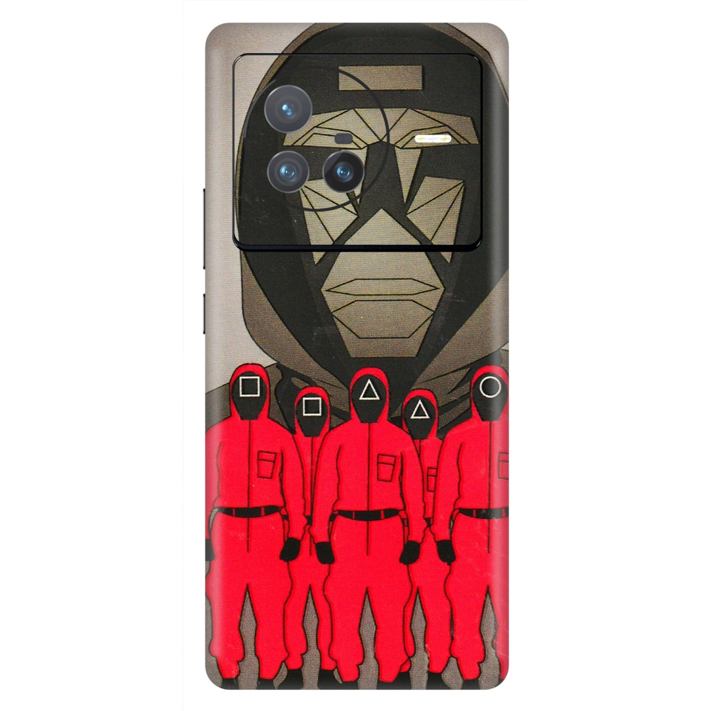 VIVO Z/V/X/T/U/S Series Phone Skins (All Models) - Squid Game Hero - 3D Embossed Finish (L-245) Vivo X80 (5G)