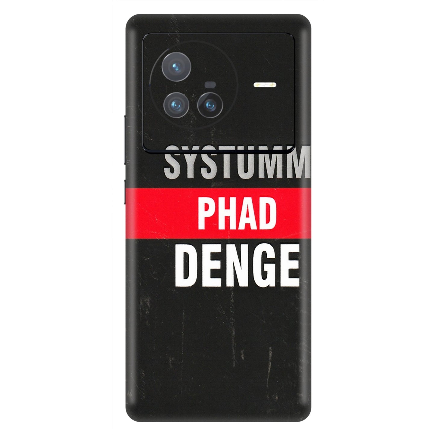 VIVO Z/V/X/T/U/S Series Phone Skins (All Models) - Systumm Phad Denge - 3D Embossed Finish (L-278) Vivo X80 (5G)