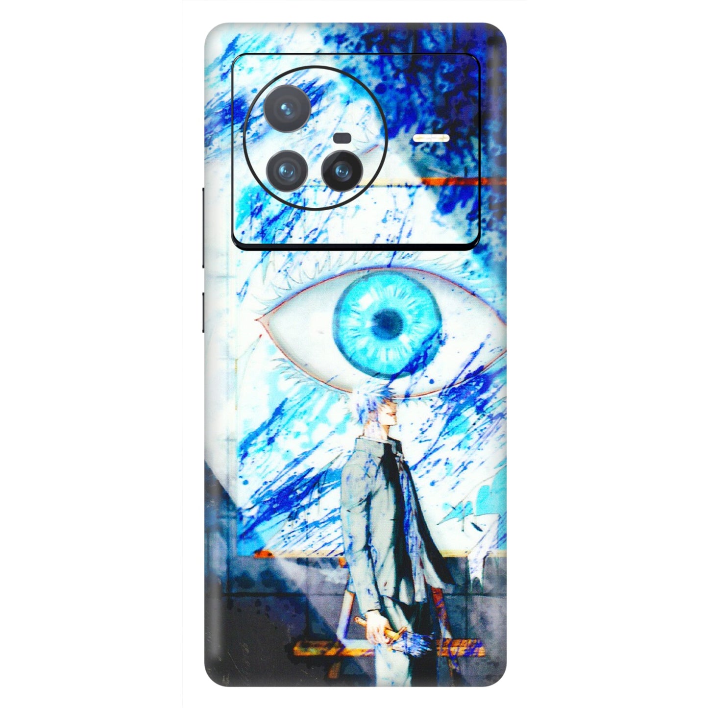 VIVO Z/V/X/T/U/S Series Phone Skins (All Models) - Anime Sea Blue Eye - 3D Embossed Finish (L-318) Vivo X80 (5G)