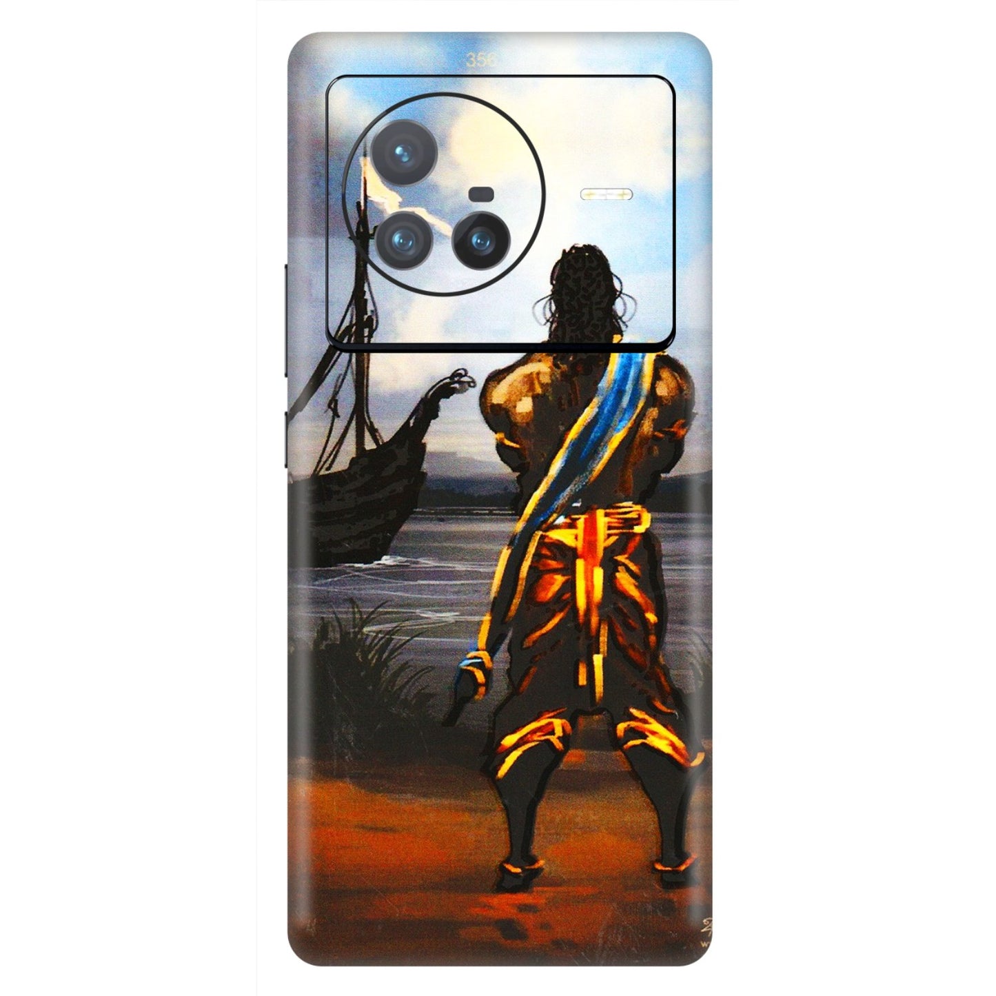 VIVO Z/V/X/T/U/S Series Phone Skins (All Models) - Heavenly God Figure - 3D Embossed Finish (L-34) Vivo X80 (5G)