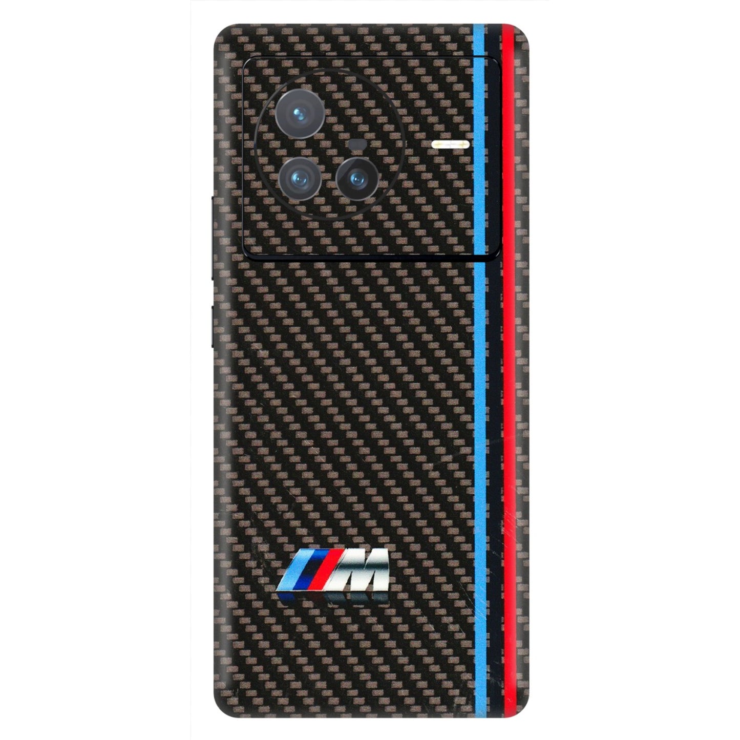 VIVO Z/V/X/T/U/S Series Phone Skins (All Models) - BM Carbon Fiber Feels - 3D Embossed Finish (L-38) Vivo X80 (5G)