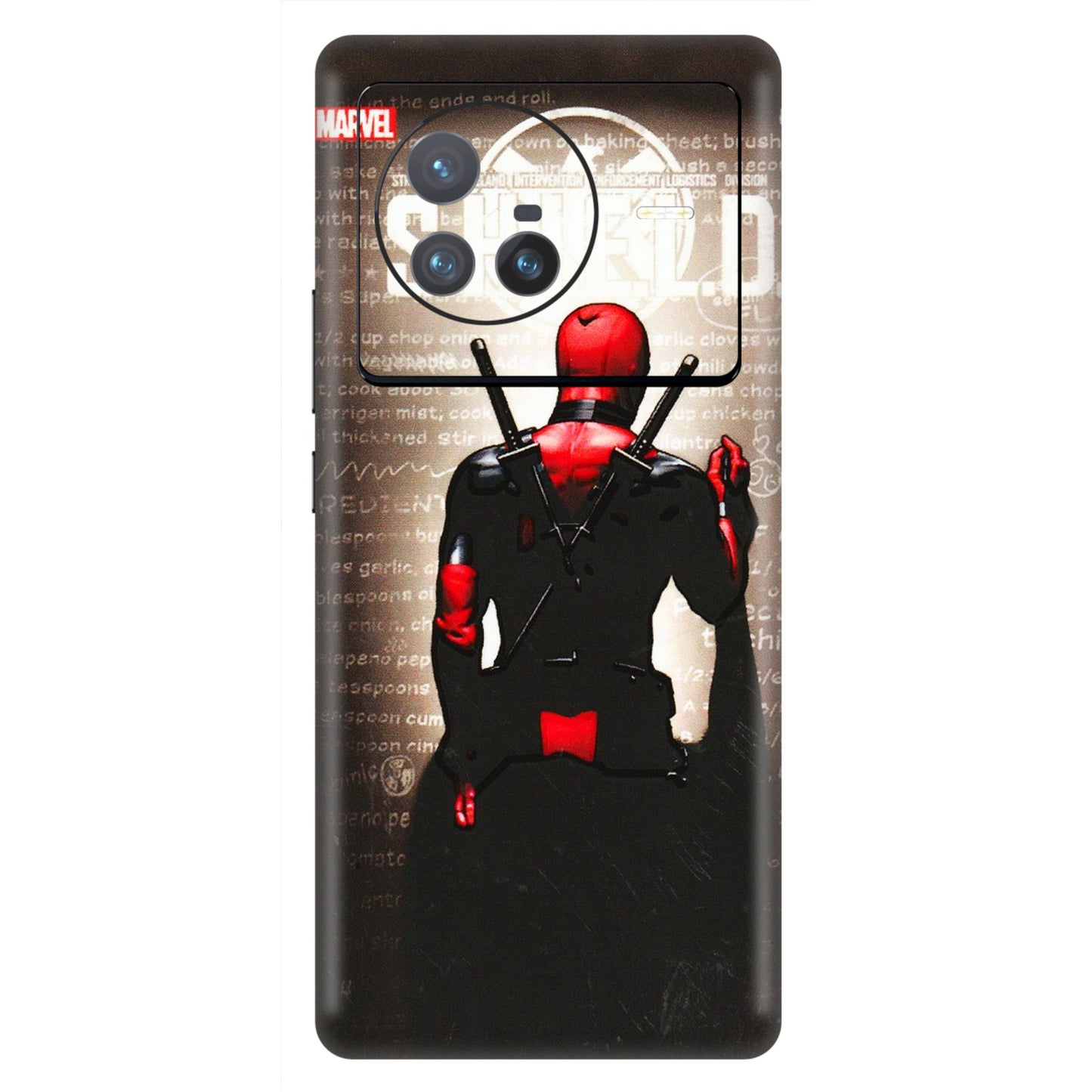 VIVO Z/V/X/T/U/S Series Phone Skins (All Models) - Deadpool - 3D Embossed Finish (L-56) Vivo X80 (5G)