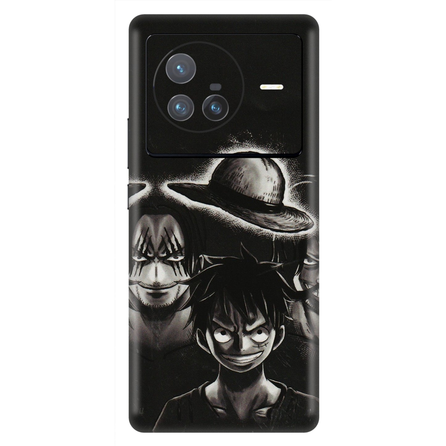 VIVO Z/V/X/T/U/S Series Phone Skins (All Models) - Black Luffy Hat - 3D Embossed Finish (L-57) Vivo X80 (5G)