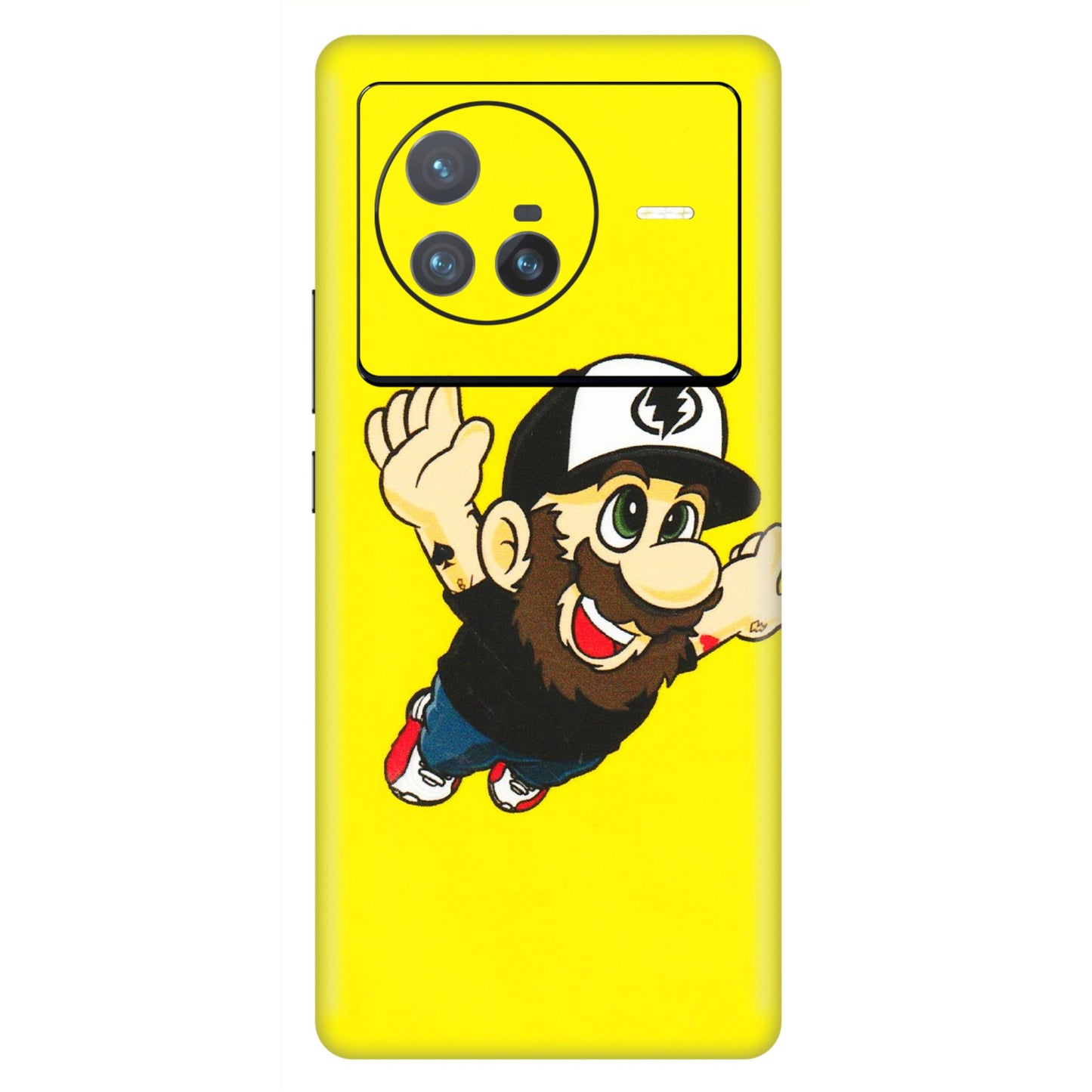 VIVO Z/V/X/T/U/S Series Phone Skins (All Models) - Flying Beardo - 3D Embossed Finish (L-60) Vivo X80 (5G)