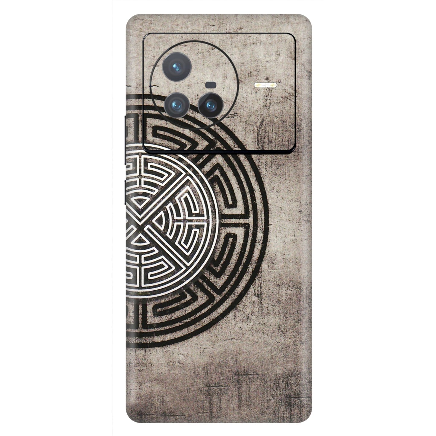 VIVO Z/V/X/T/U/S Series Phone Skins (All Models) - Mysterious Circular Design - 3D Embossed Finish (L-63) Vivo X80 (5G)