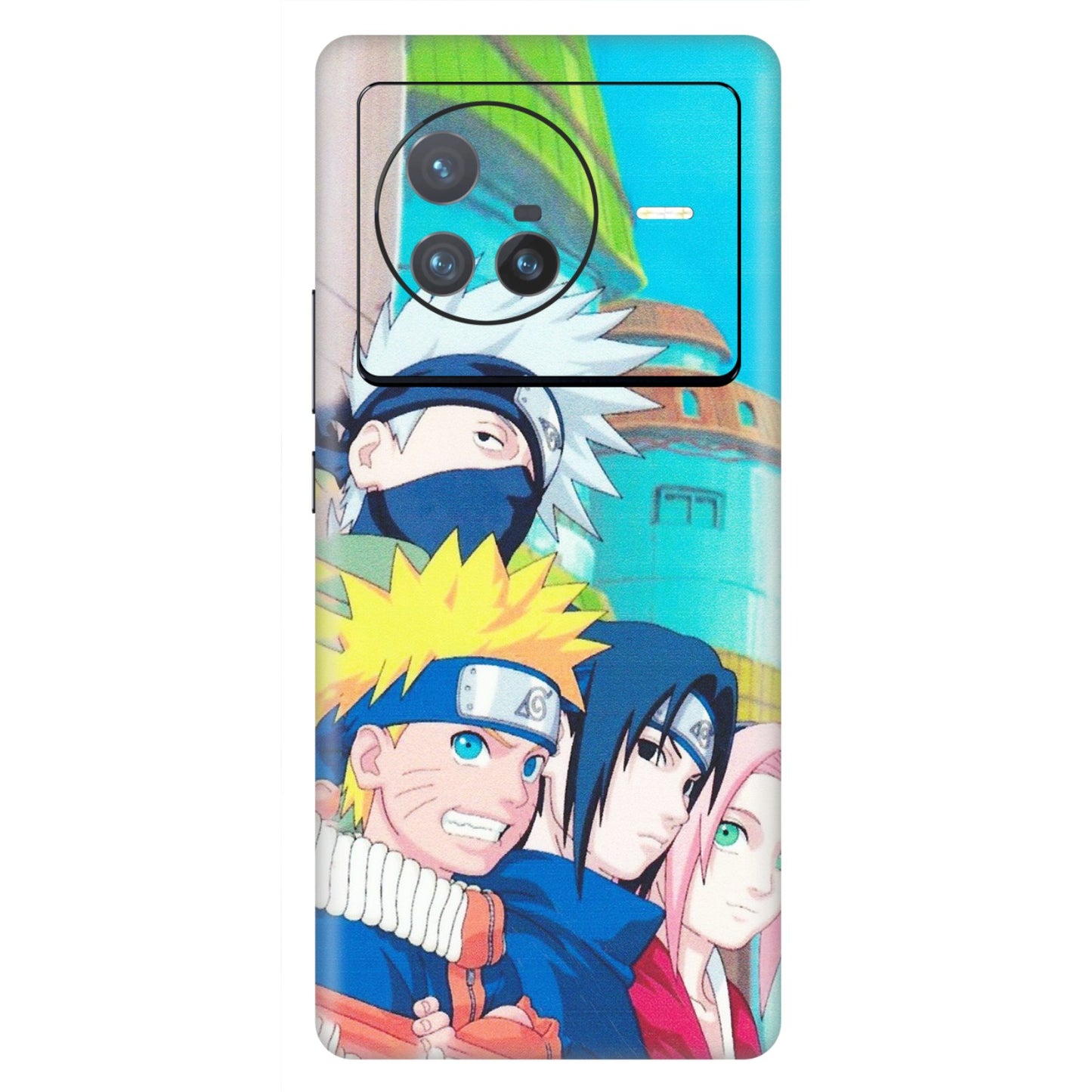 VIVO Z/V/X/T/U/S Series Phone Skins (All Models) - Team Minato And Kakashi - Matte Finish (M-101) Vivo X80 (5G)