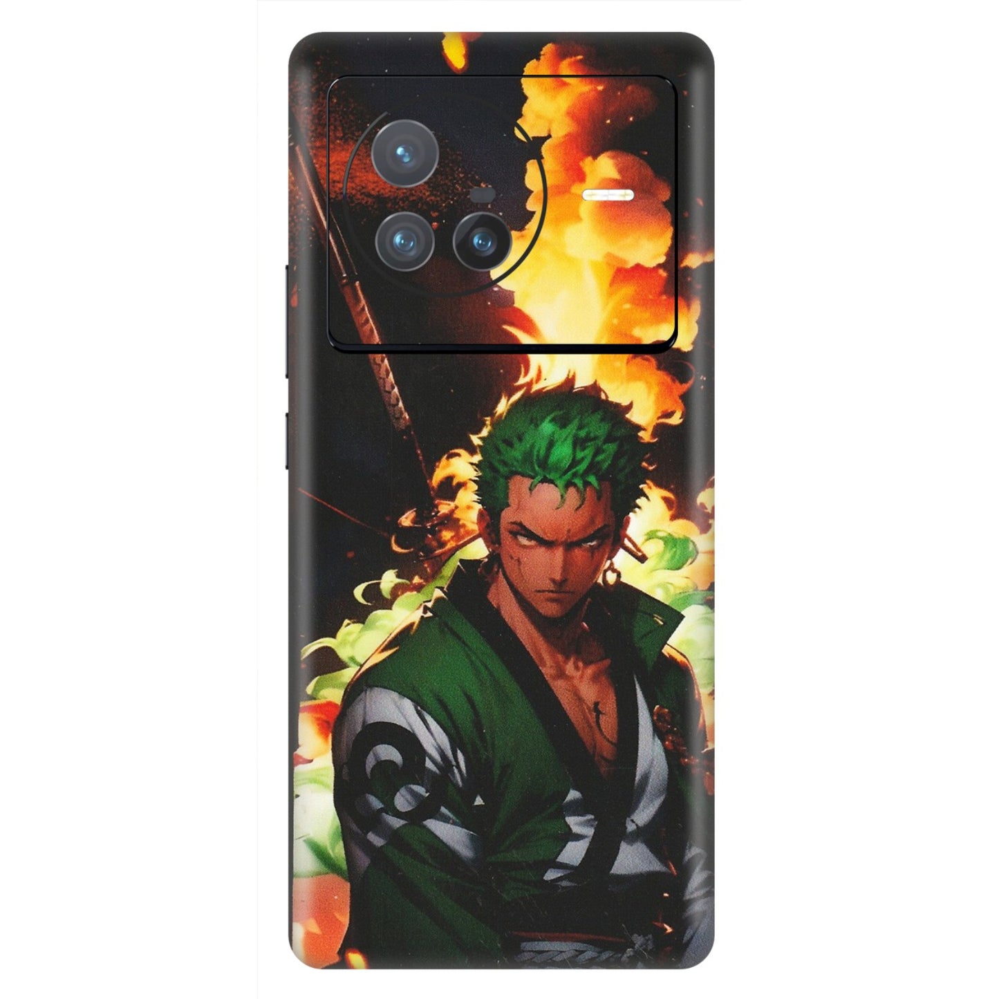 VIVO Z/V/X/T/U/S Series Phone Skins (All Models) - Roronoa Zoro - Matte Finish (M-102) Vivo X80 (5G)