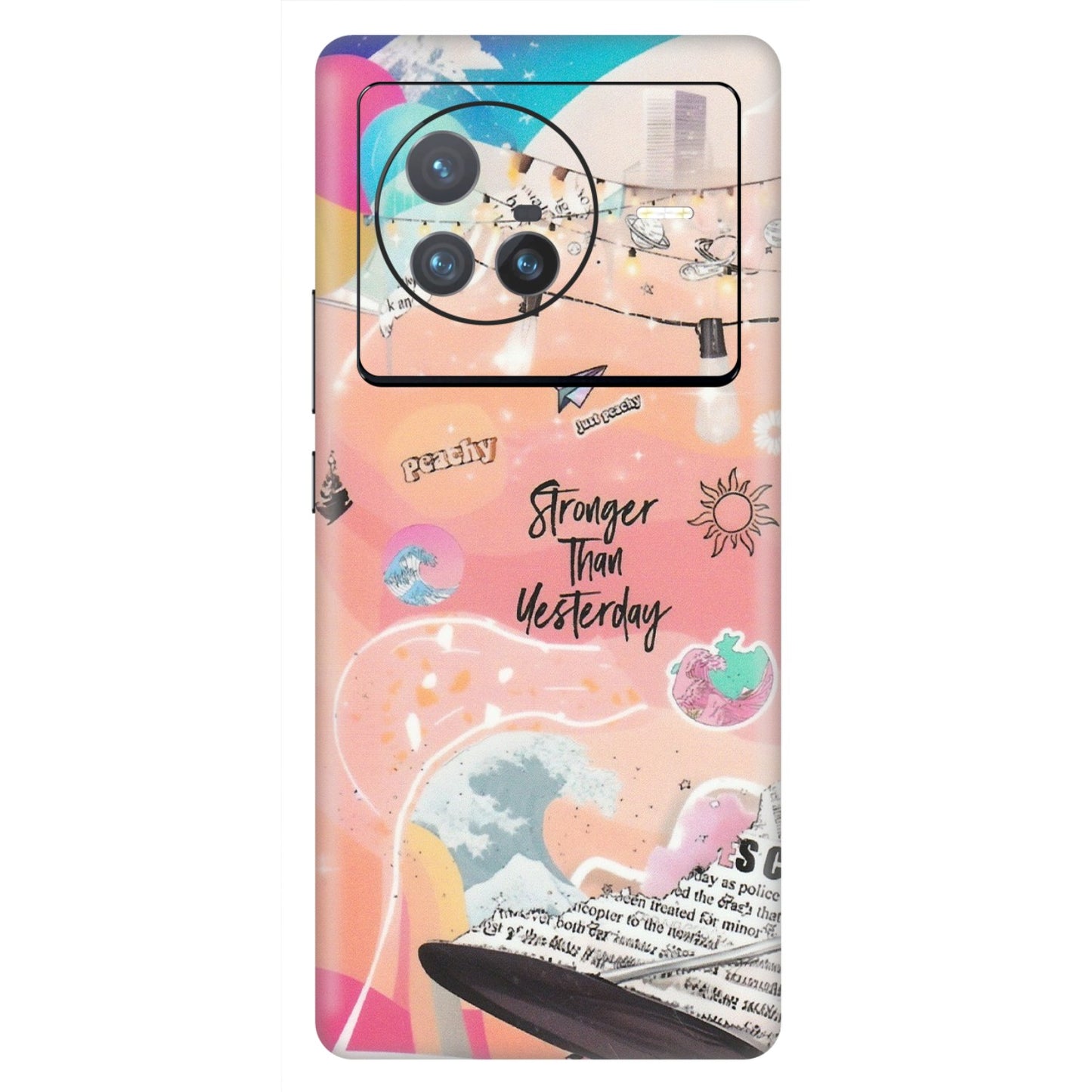 VIVO Z/V/X/T/U/S Series Phone Skins (All Models) - Stronger Then Yesterday - Matte Finish (M-128) Vivo X80 (5G)