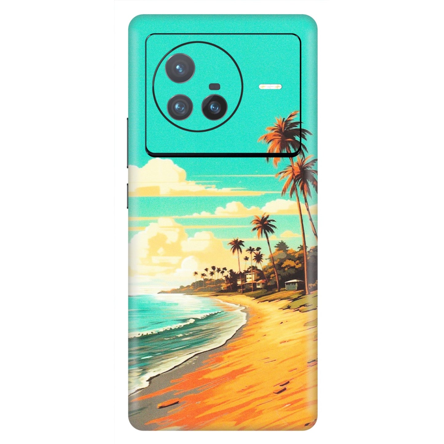 VIVO Z/V/X/T/U/S Series Phone Skins (All Models) - Miami Beach - Matte Finish (M-136) Vivo X80 (5G)