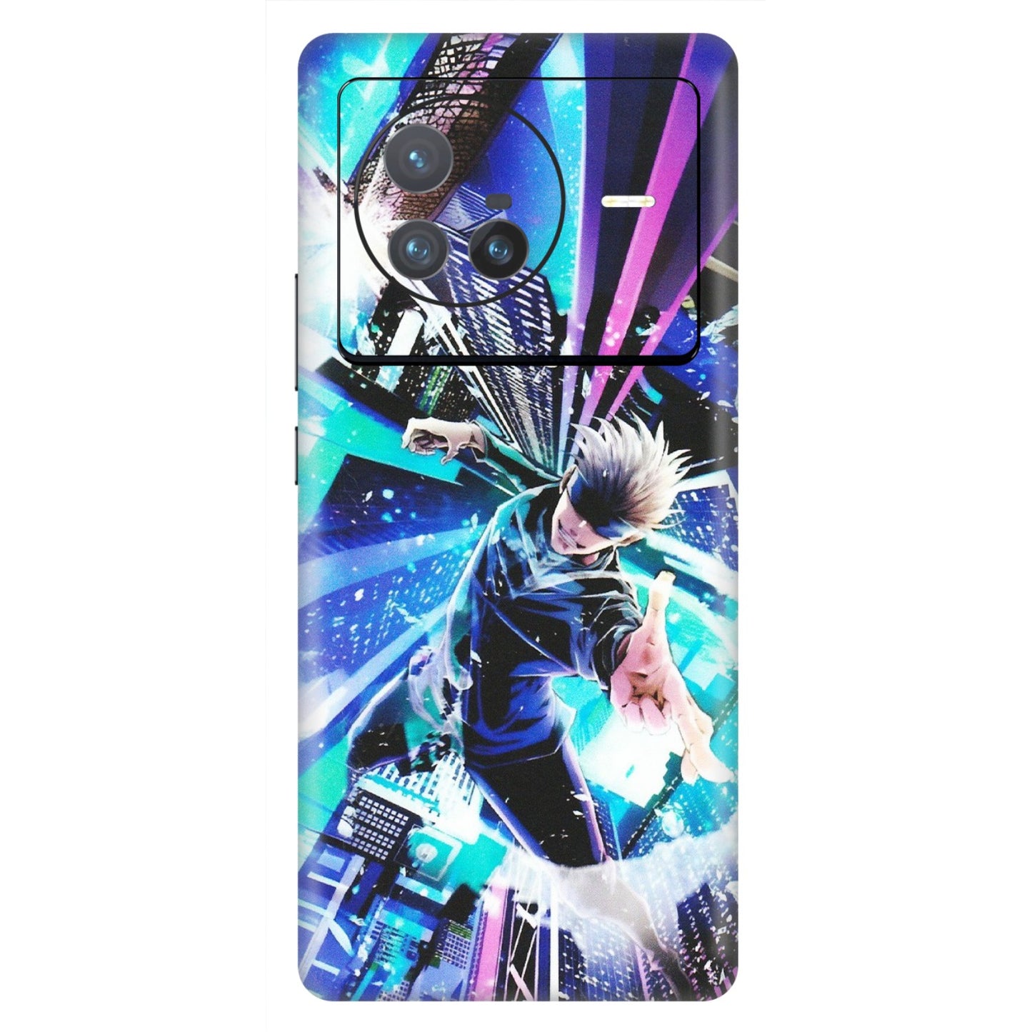 VIVO Z/V/X/T/U/S Series Phone Skins (All Models) - Manga Action Jujustu Kaisen Anime - Matte Finish (M-155) Vivo X80 (5G)