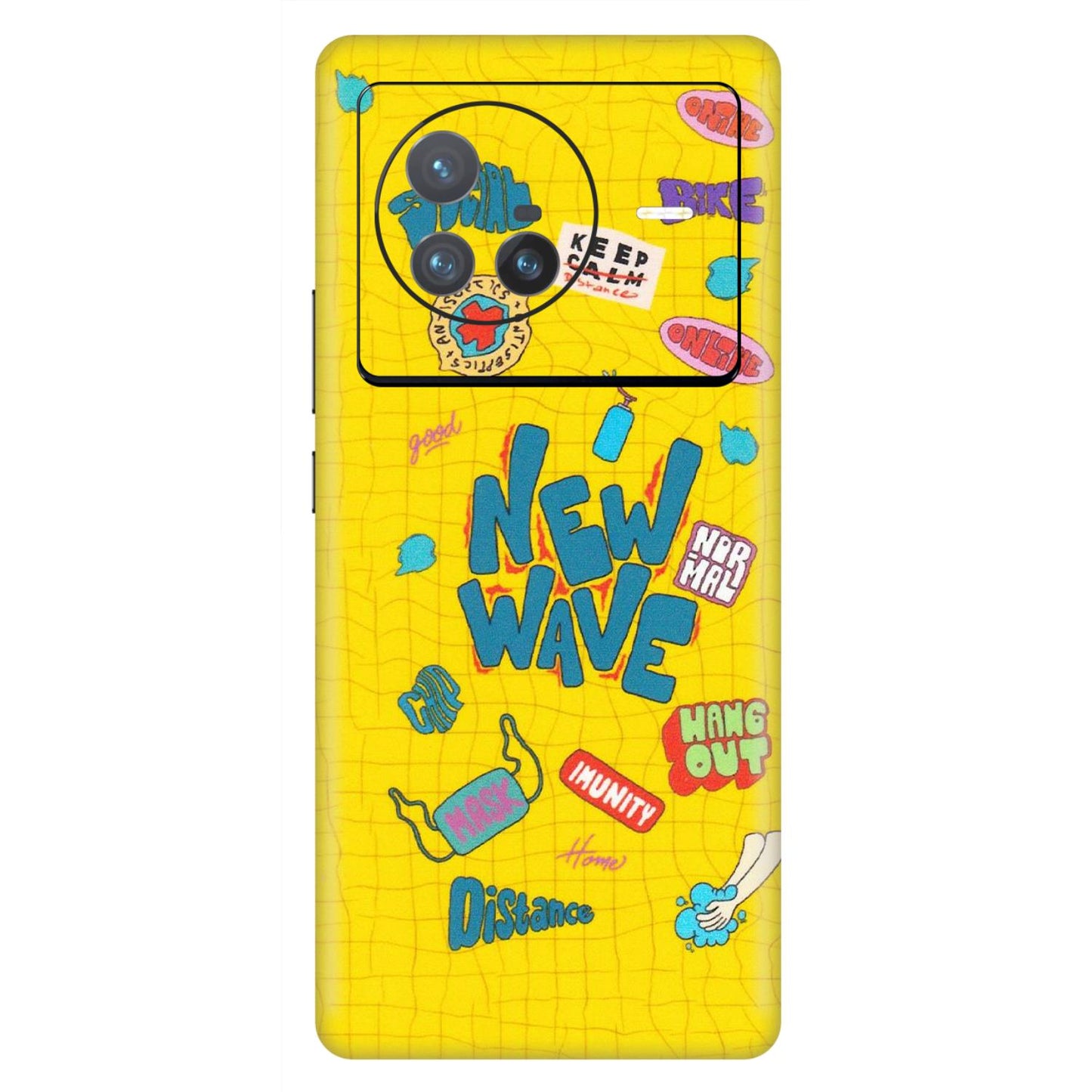 VIVO Z/V/X/T/U/S Series Phone Skins (All Models) - New Wave Life - Matte Finish (M-17) Vivo X80 (5G)