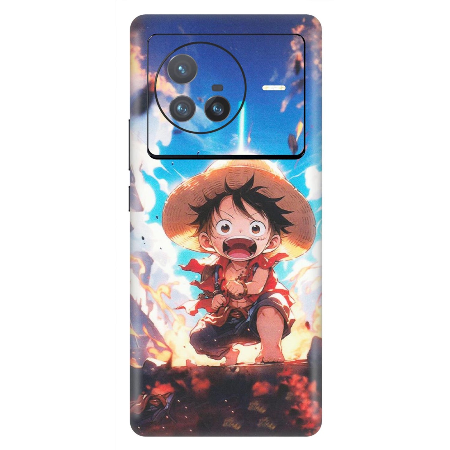 VIVO Z/V/X/T/U/S Series Phone Skins (All Models) - Toon One Piece Cute Character - Matte Finish (M-35) Vivo X80 (5G)