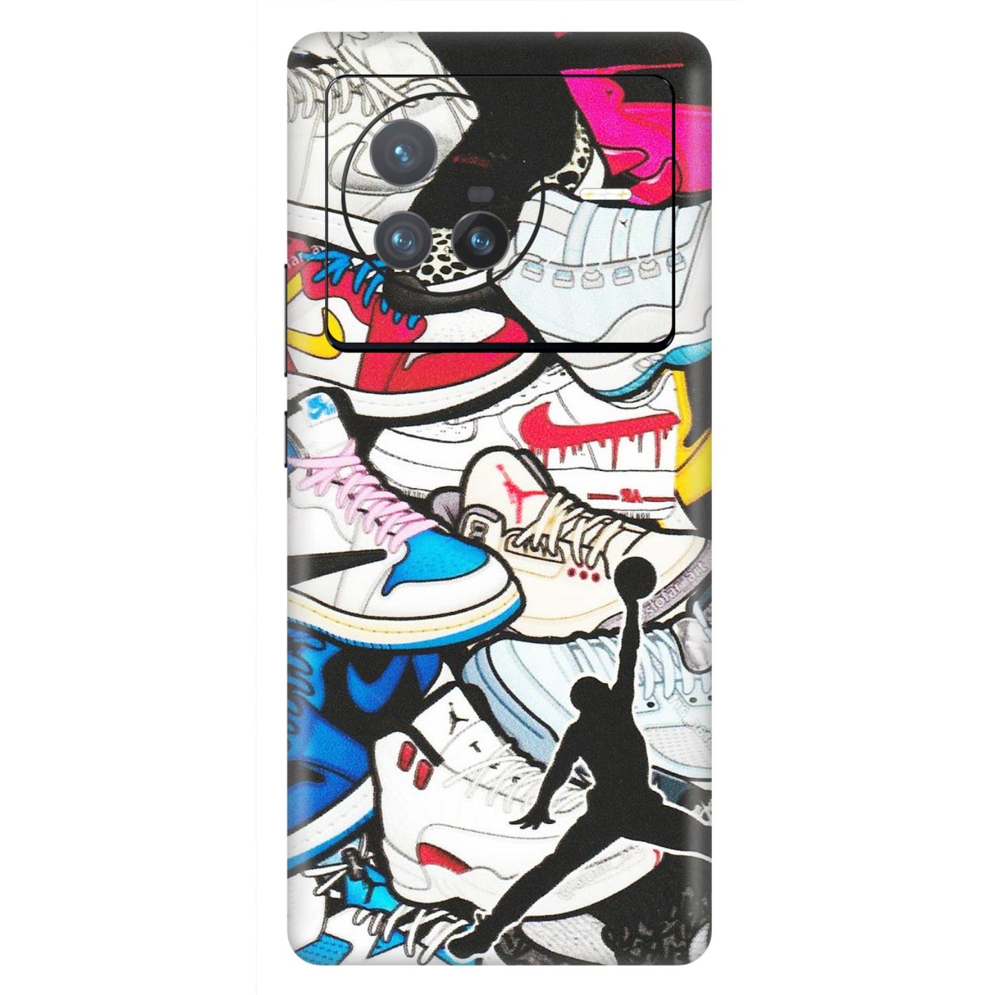 VIVO Z/V/X/T/U/S Series Phone Skins (All Models) - Jordan Sneakers Fan - Matte Finish (M-80) Vivo X80 (5G)