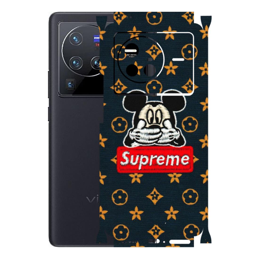 VIVO Z/V/X/T/U/S Series Phone Skins (All Models) - Mickey Supreme - Matte Finish (M-83) Vivo X80 (5G)