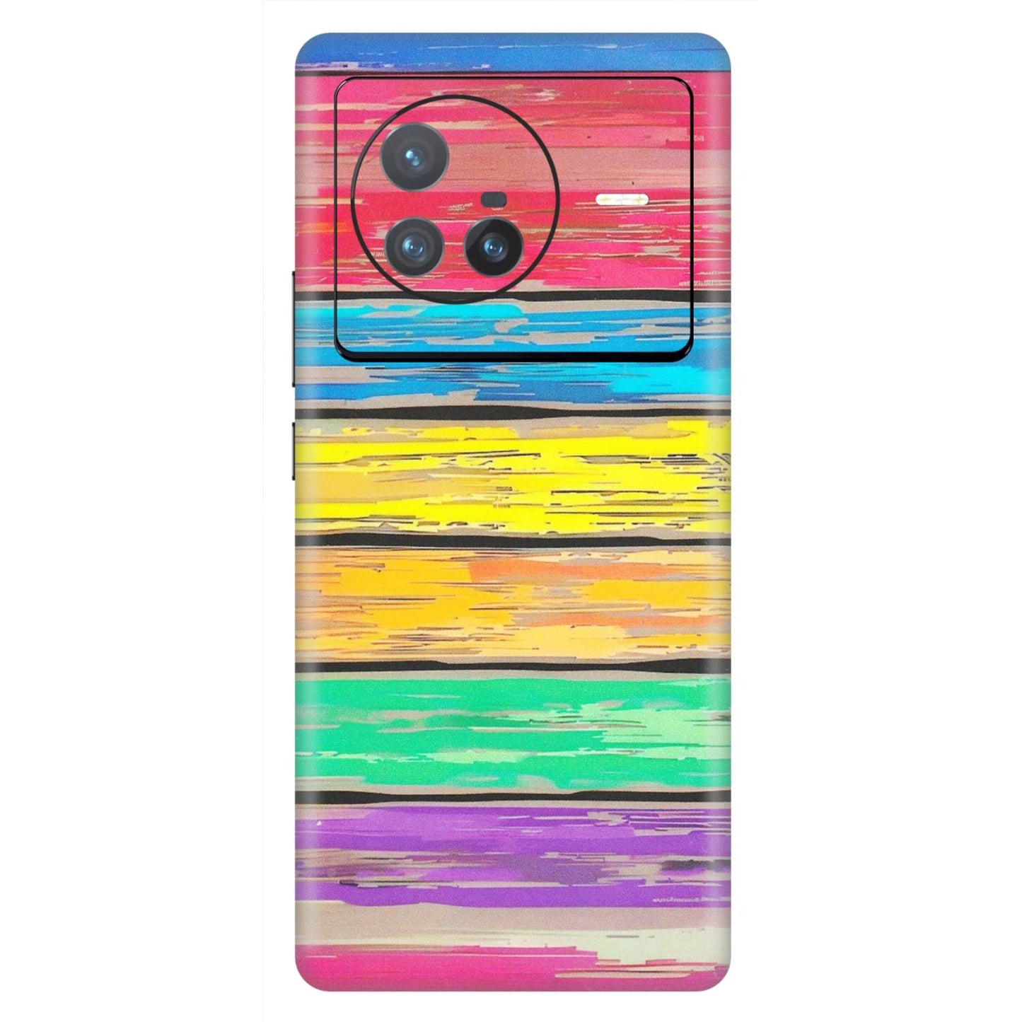 VIVO Z/V/X/T/U/S Series Phone Skins (All Models) - Multi Colour Wooden Wall - Matte Finish (M-96) Vivo X80 (5G)