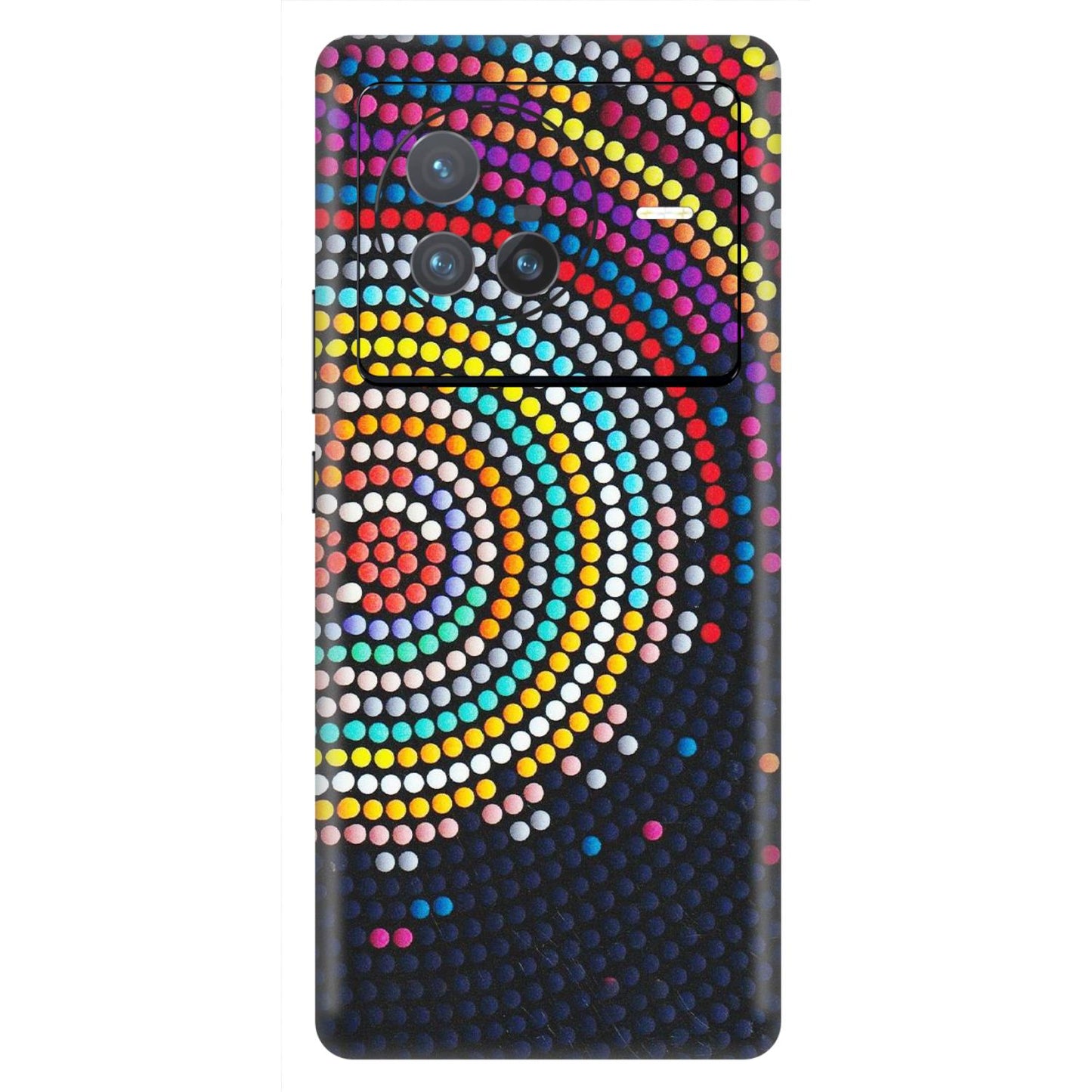 VIVO Z/V/X/T/U/S Series Phone Skins (All Models) - Rainbow Dot Mandala - Matte Finish (M-97) Vivo X80 (5G)
