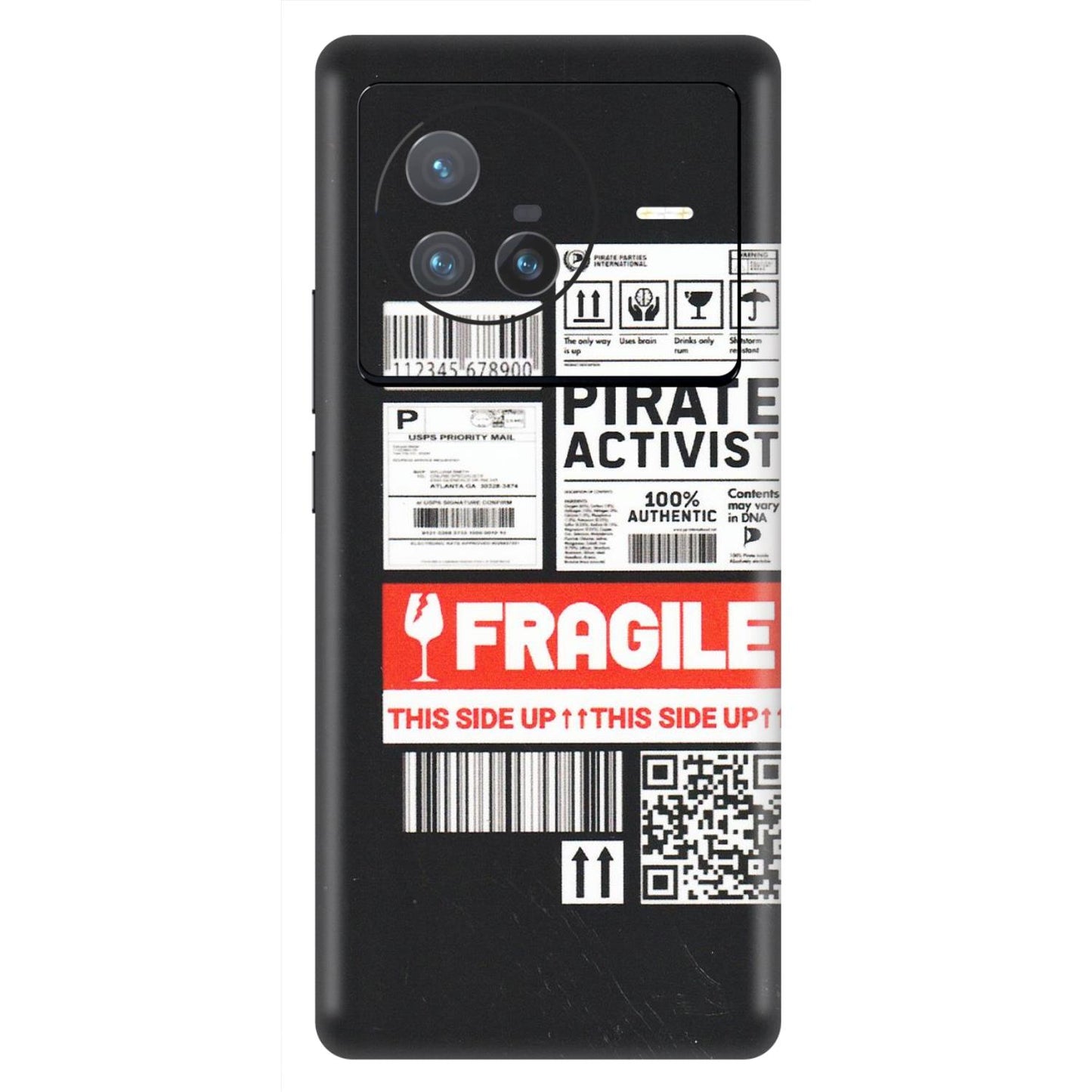 VIVO Z/V/X/T/U/S Series Phone Skins (All Models) - Handle With Care - Matte Finish (M-99) Vivo X80 (5G)
