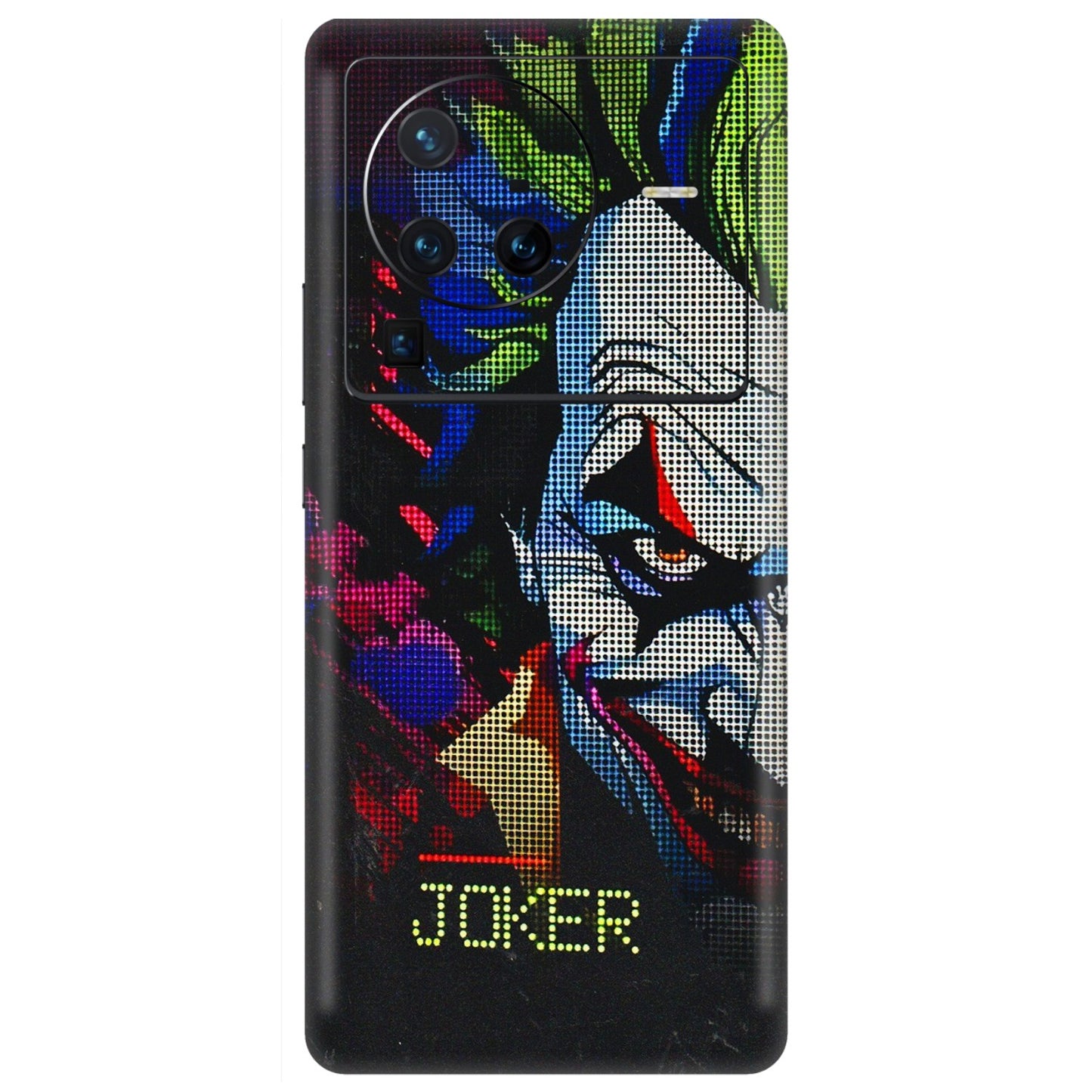VIVO Z/V/X/T/U/S Series Phone Skins (All Models) - Joker Dot Matrix - 3D Embossed Finish (L-08) Vivo X80 Pro (5G)
