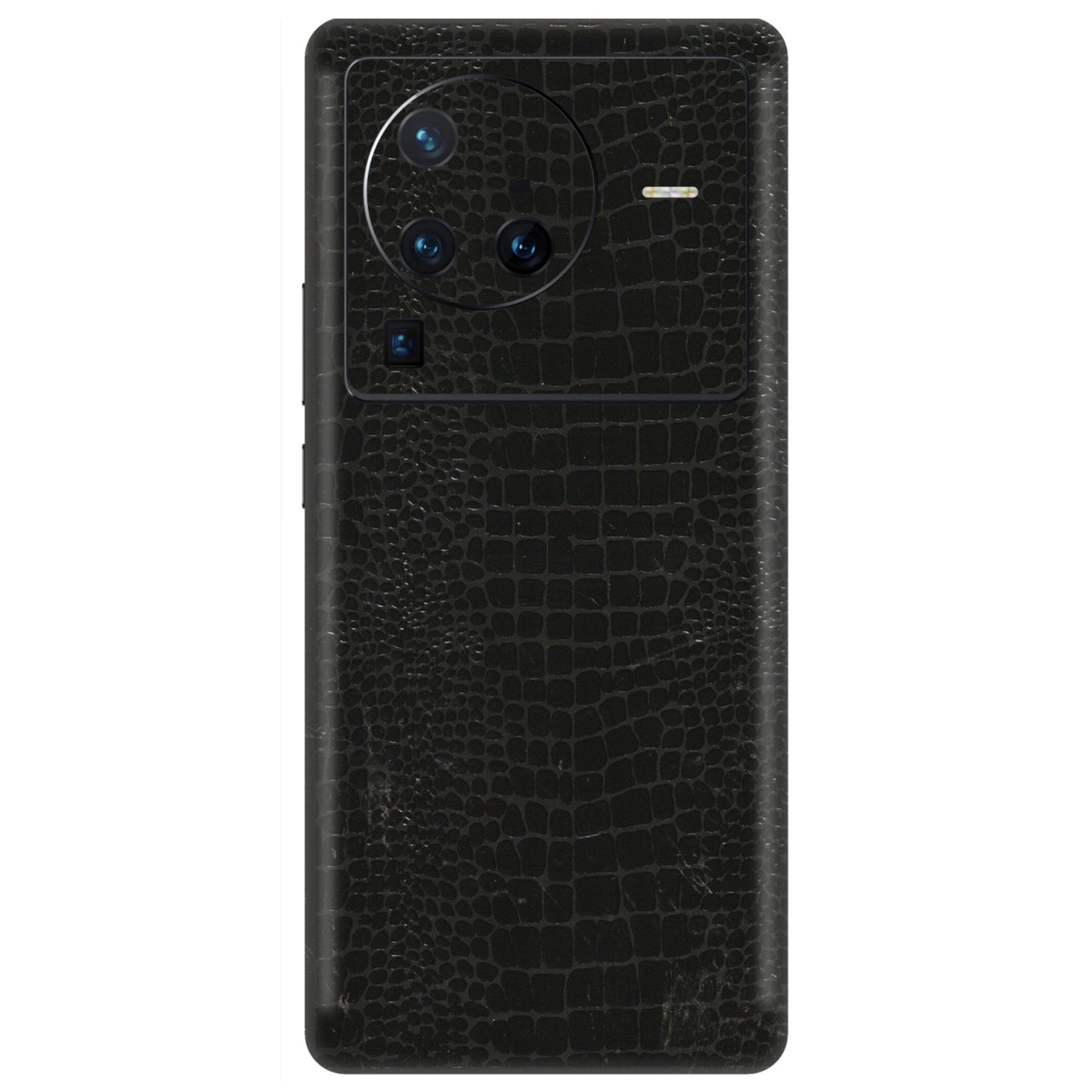 VIVO Z/V/X/T/U/S Series Phone Skins (All Models) - Snake Leather Black - 3D Embossed Finish (L-107) Vivo X80 Pro (5G)
