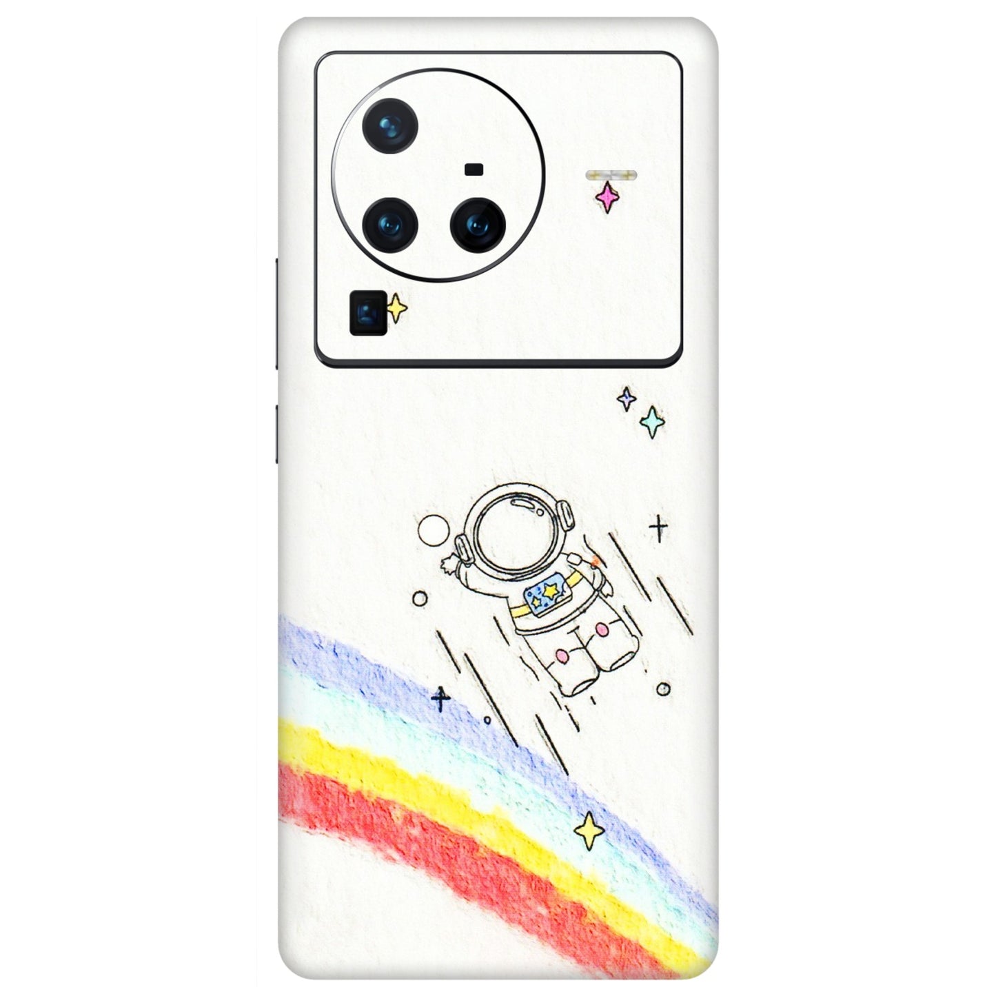 VIVO Z/V/X/T/U/S Series Phone Skins (All Models) - Milkyway Astronaut - 3D Embossed Finish (L-110) Vivo X80 Pro (5G)