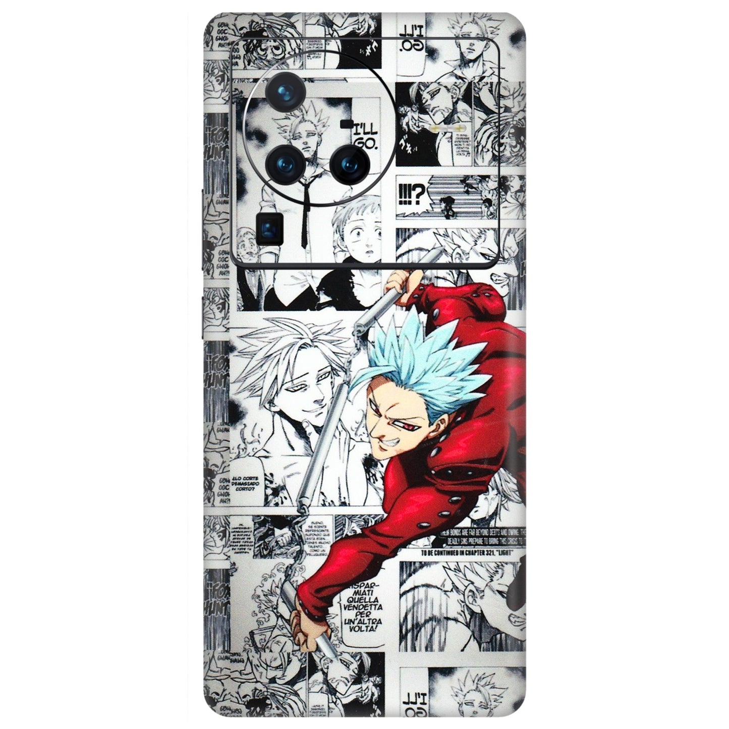 VIVO Z/V/X/T/U/S Series Phone Skins (All Models) - Anime Comic - 3D Embossed Finish (L-192) Vivo X80 Pro (5G)