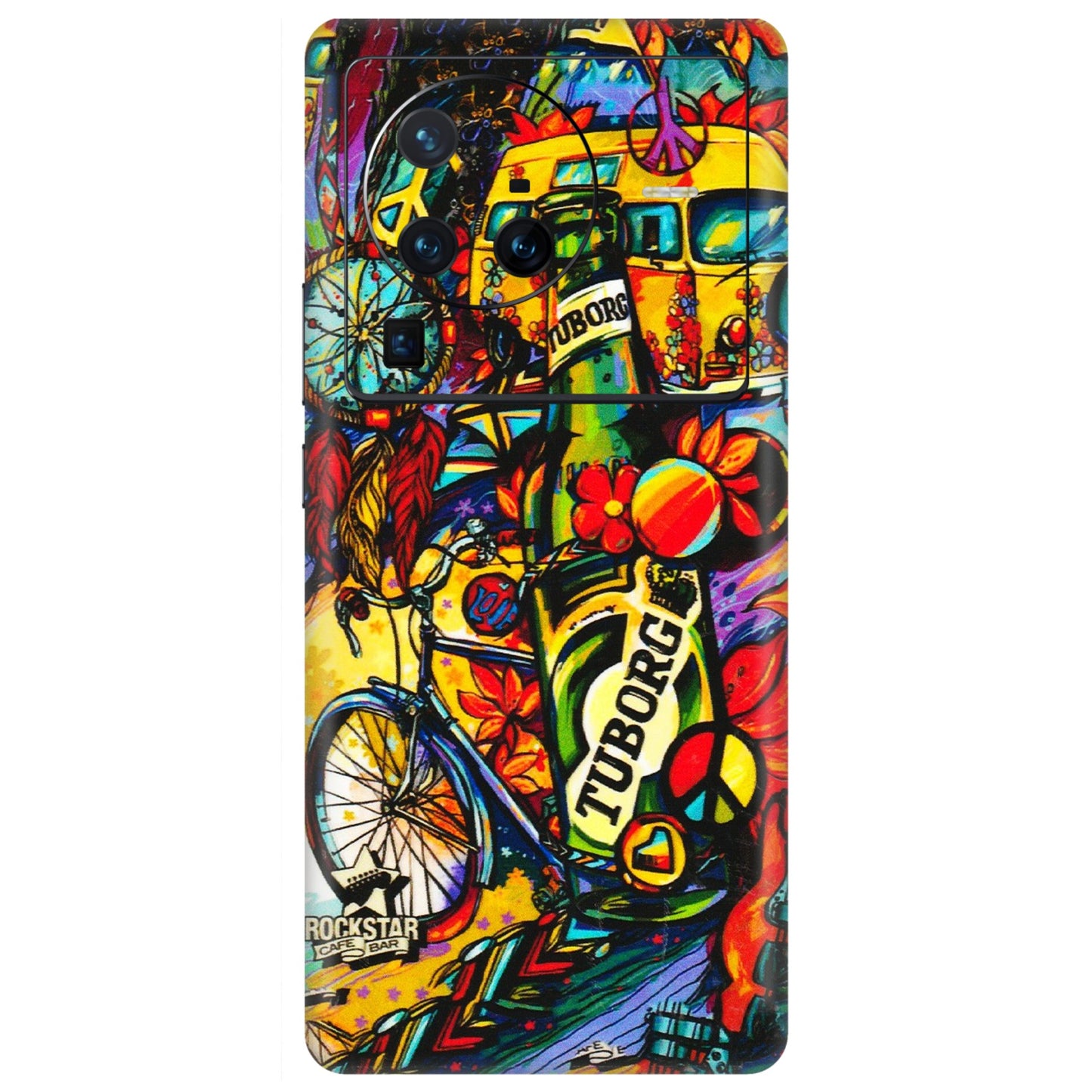 VIVO Z/V/X/T/U/S Series Phone Skins (All Models) - Cool Beer Bottle - 3D Embossed Finish (L-193) Vivo X80 Pro (5G)